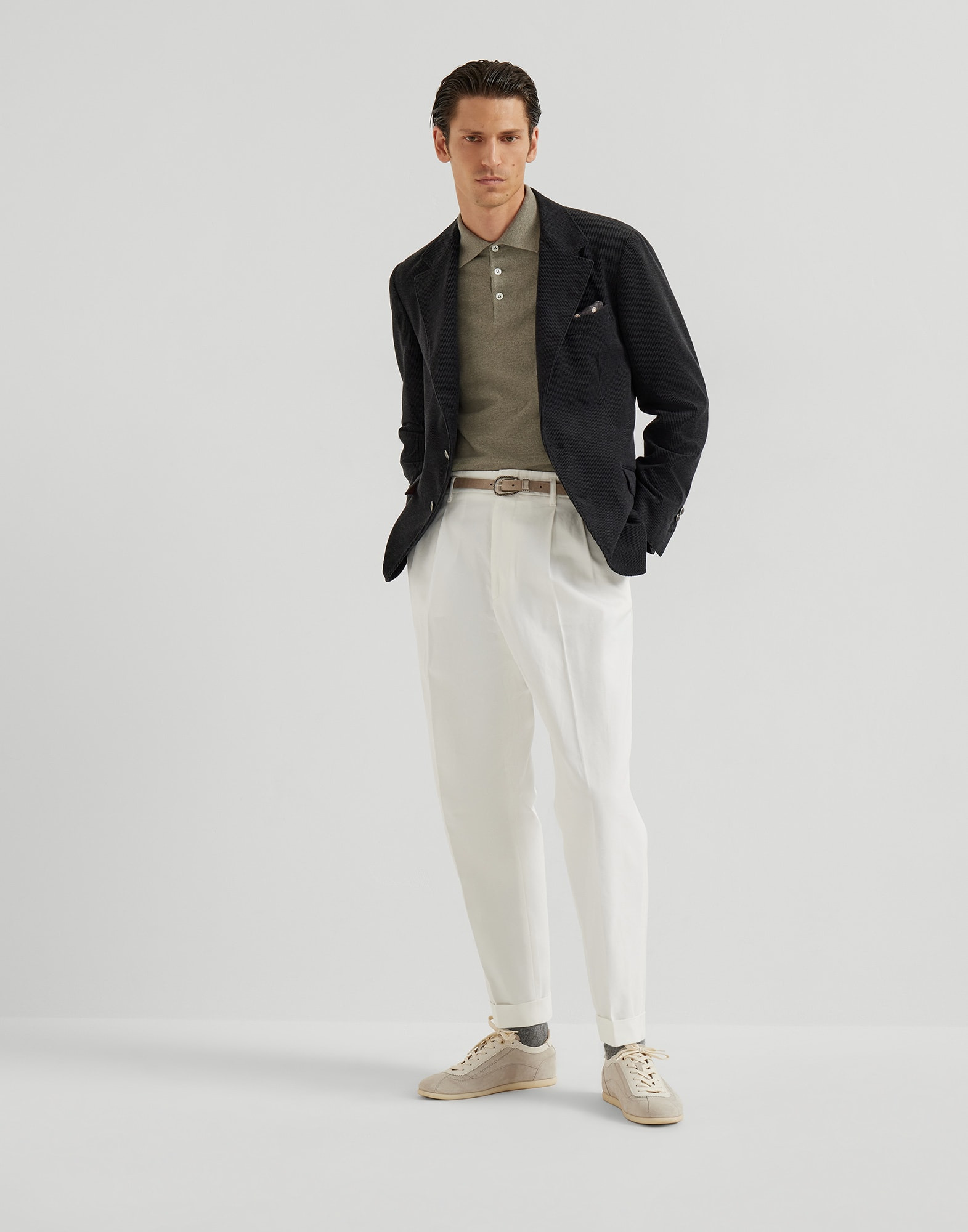 Cashmere polo-style sweater - 5