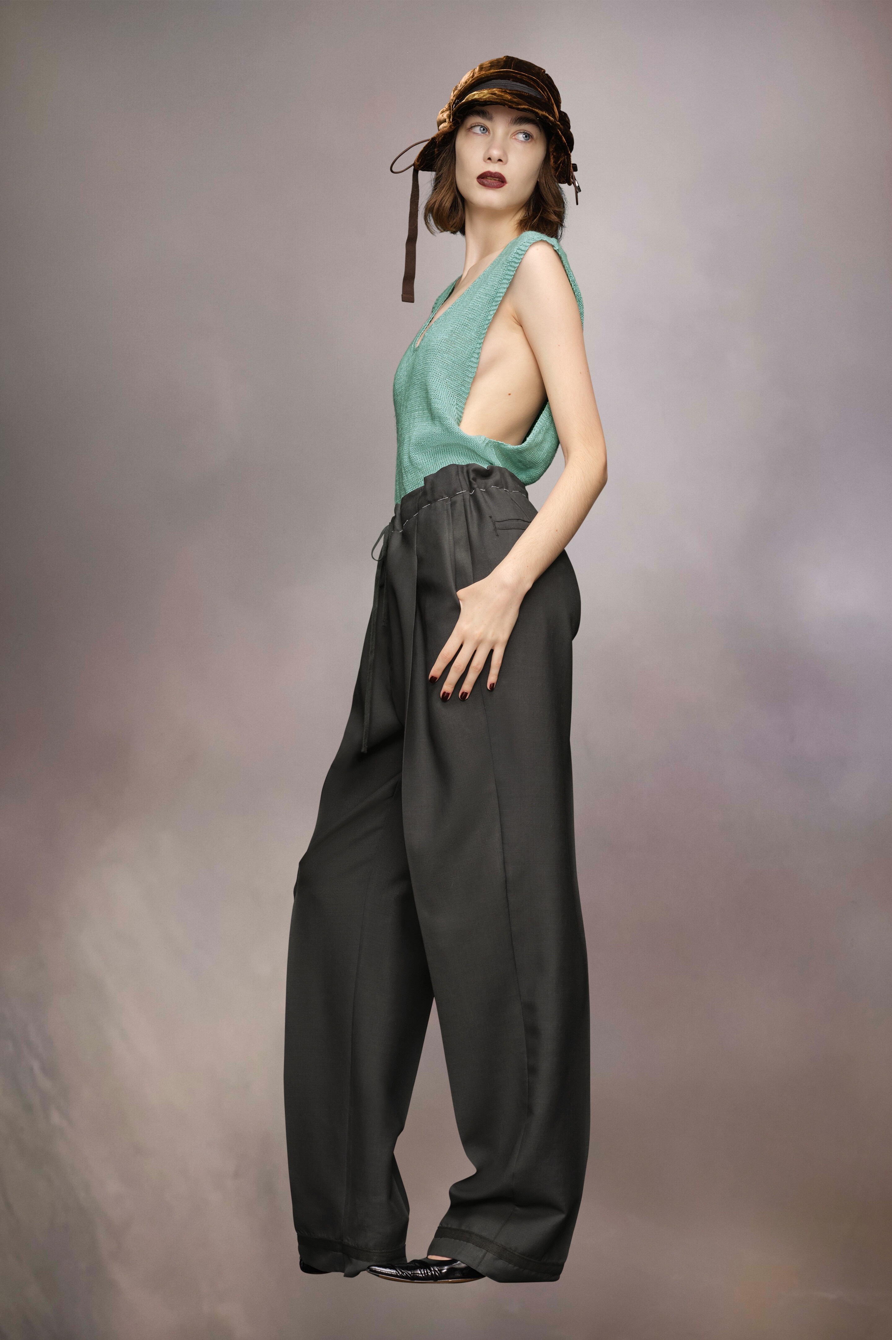 Gardening hemp knit vest - 4