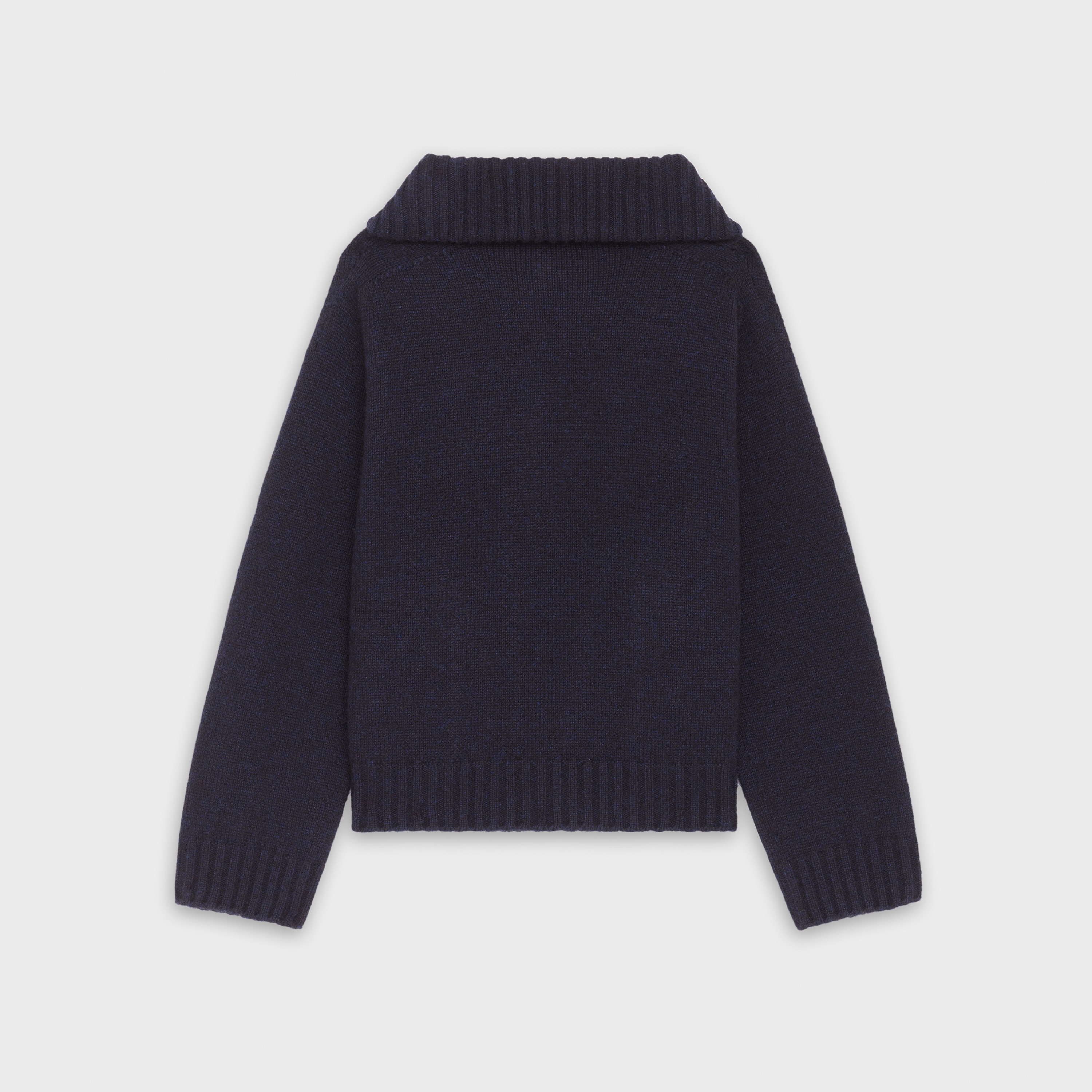 OPEN-COLLAR SWEATER IN CASHMERE - 2