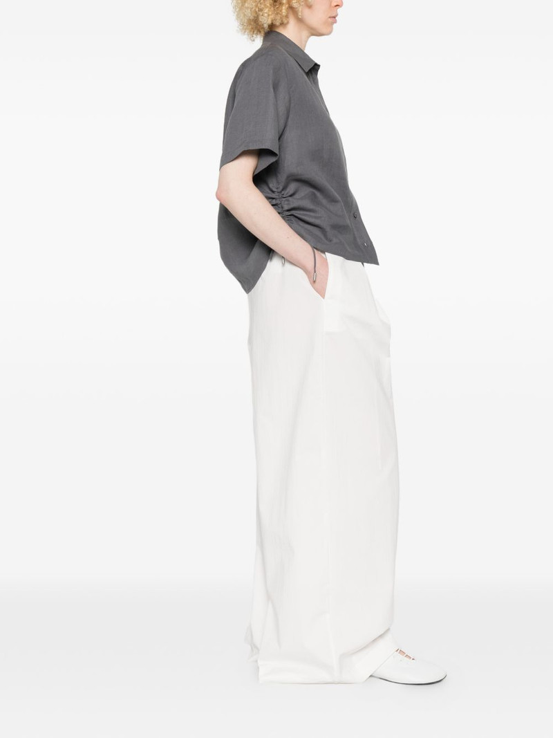 PESERICO drawstring-hem short-sleeve shirt outlook