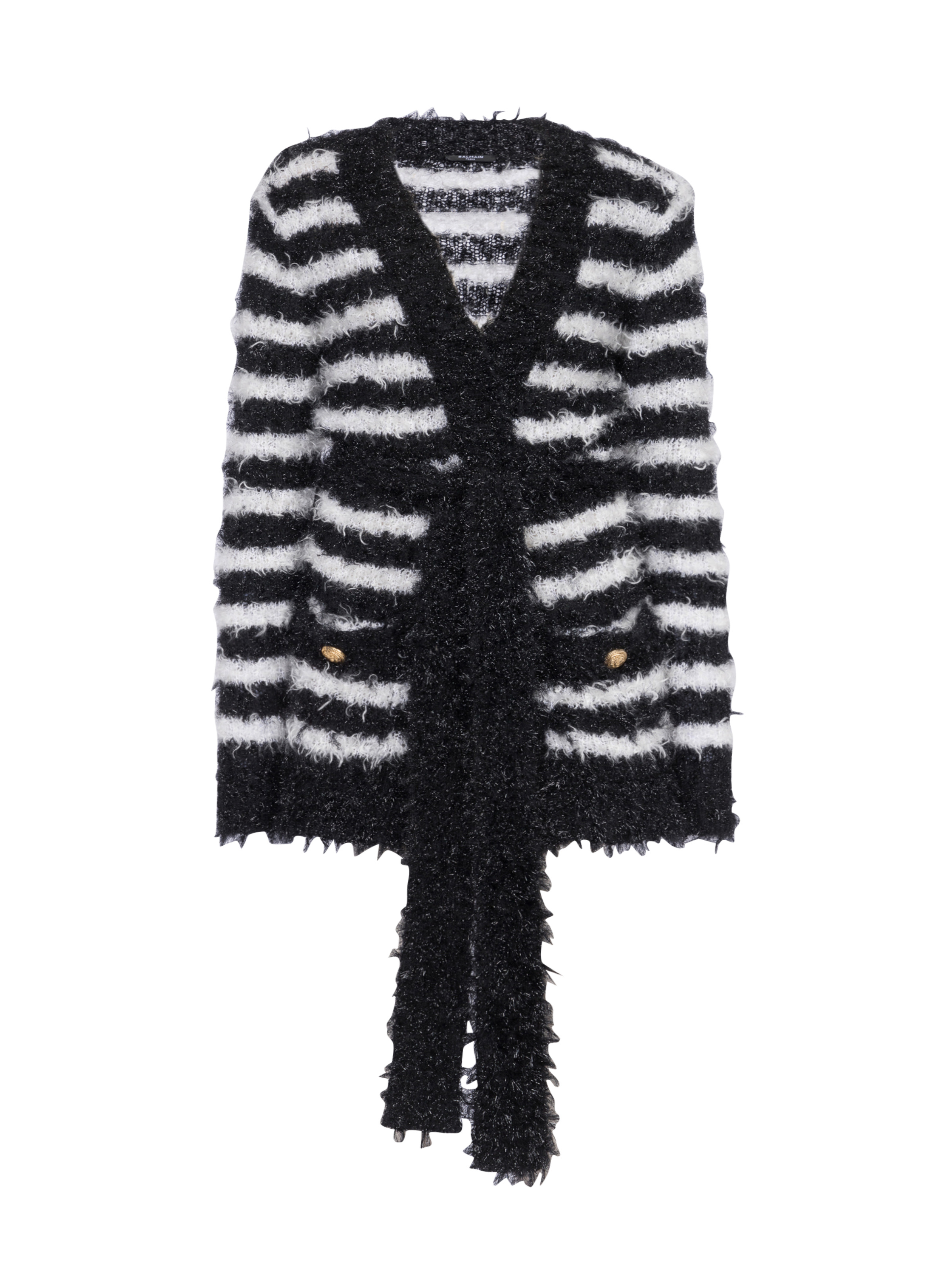 Striped knit cardigan - 1