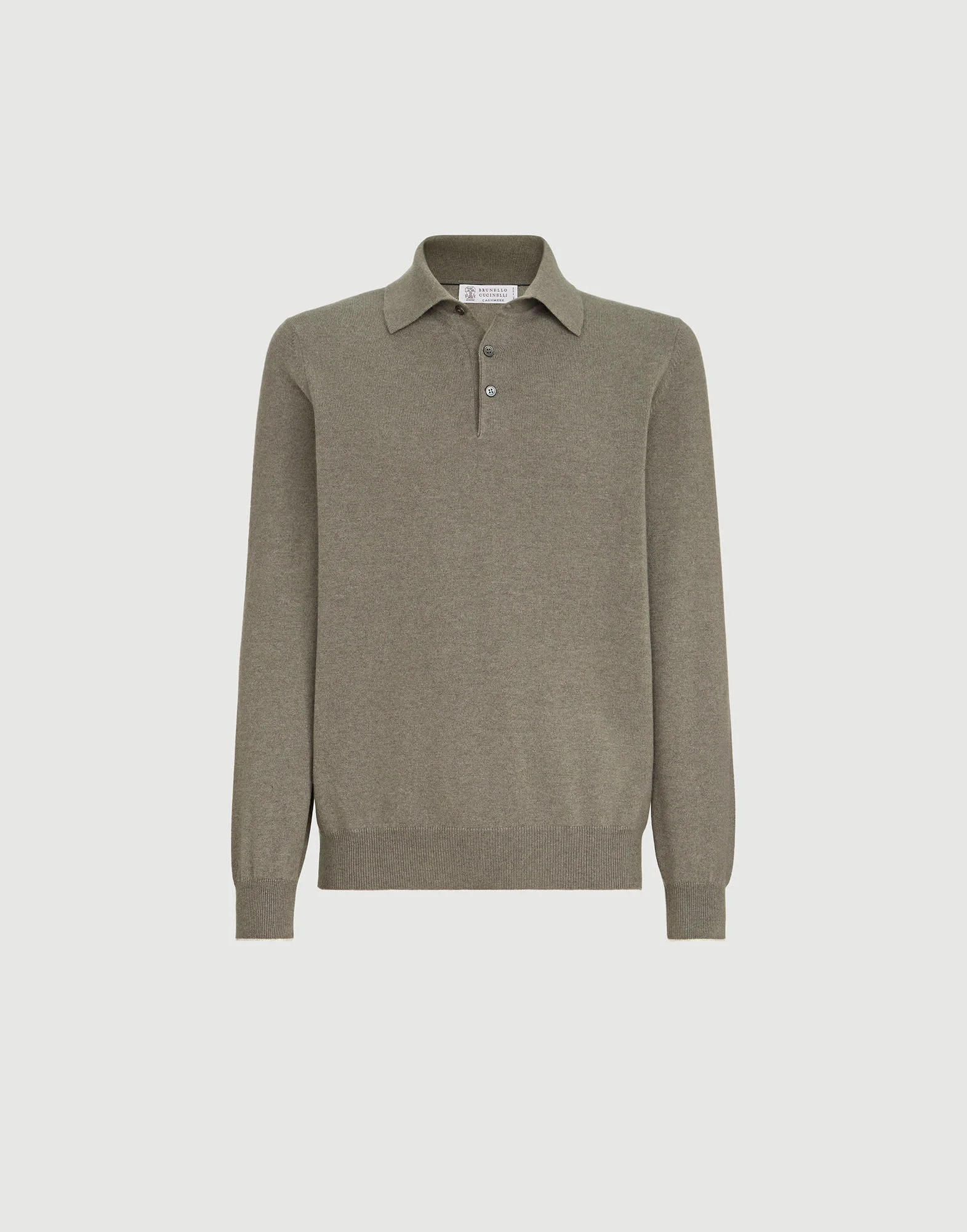 Cashmere knit polo shirt - 1