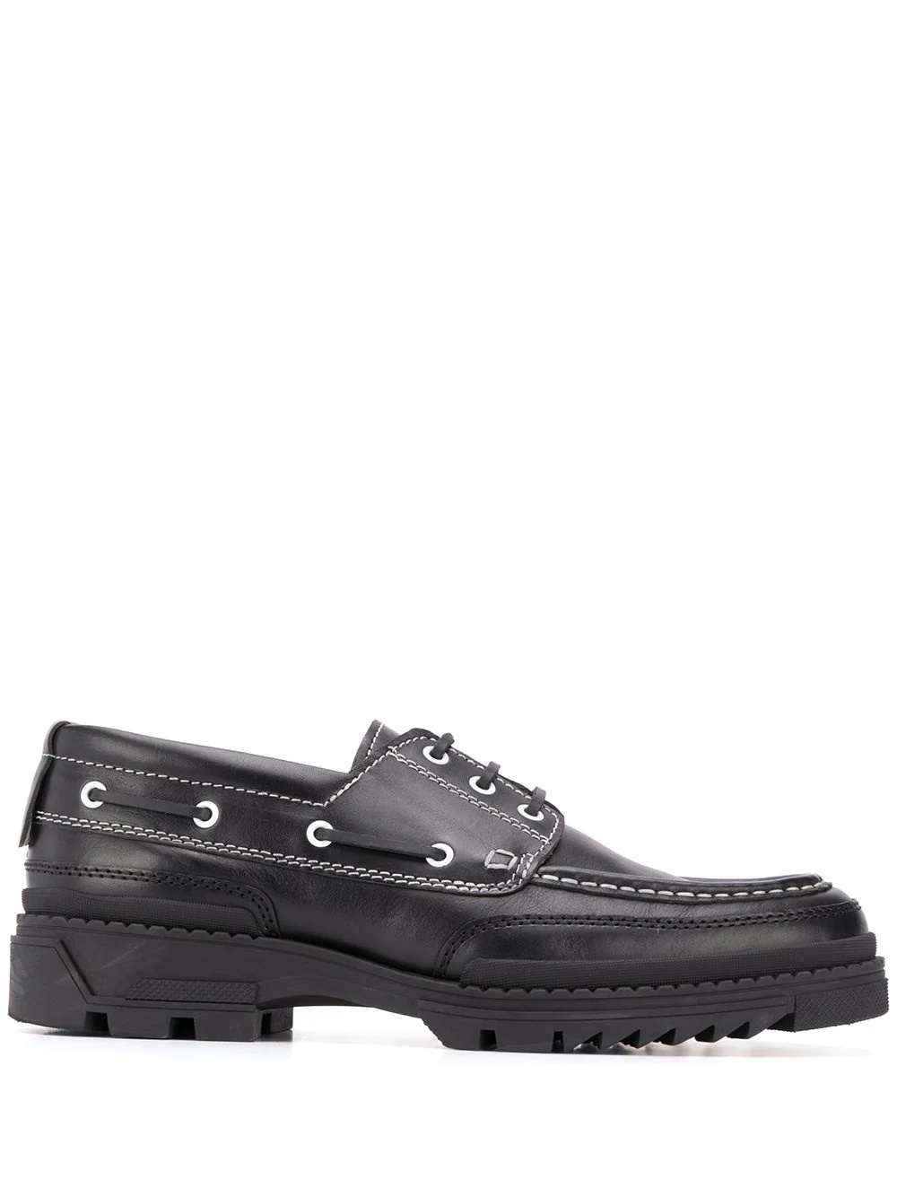 ridged sole boat shoes - 1