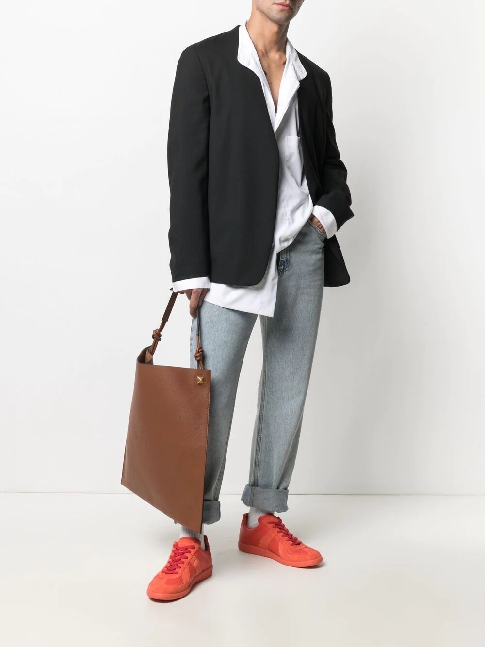 Identity leather tote bag - 2