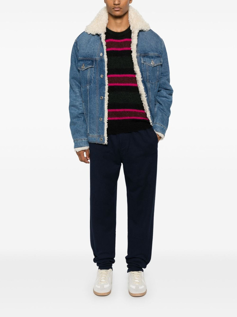 SAINT LAURENT striped crew neck jumper outlook