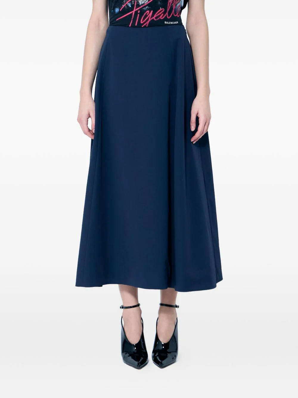 A-line midi skirt - 1