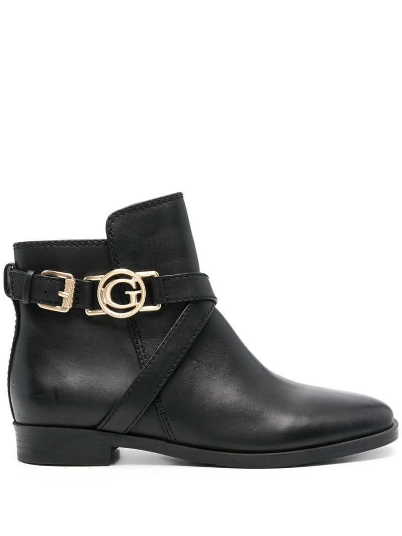 Floriza logo-plaque leather boots 1