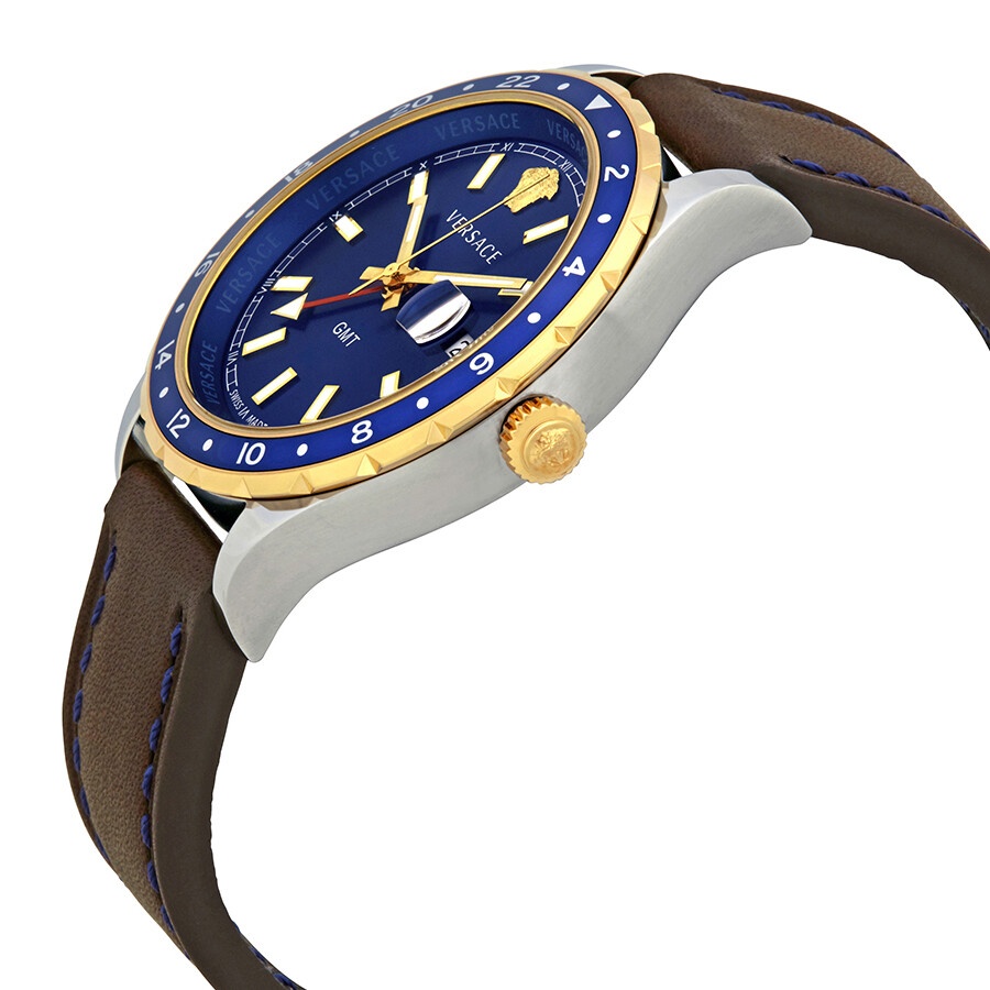 Versace Hellenyium GMT Blue Dial Men's Watch V11080017 - 2