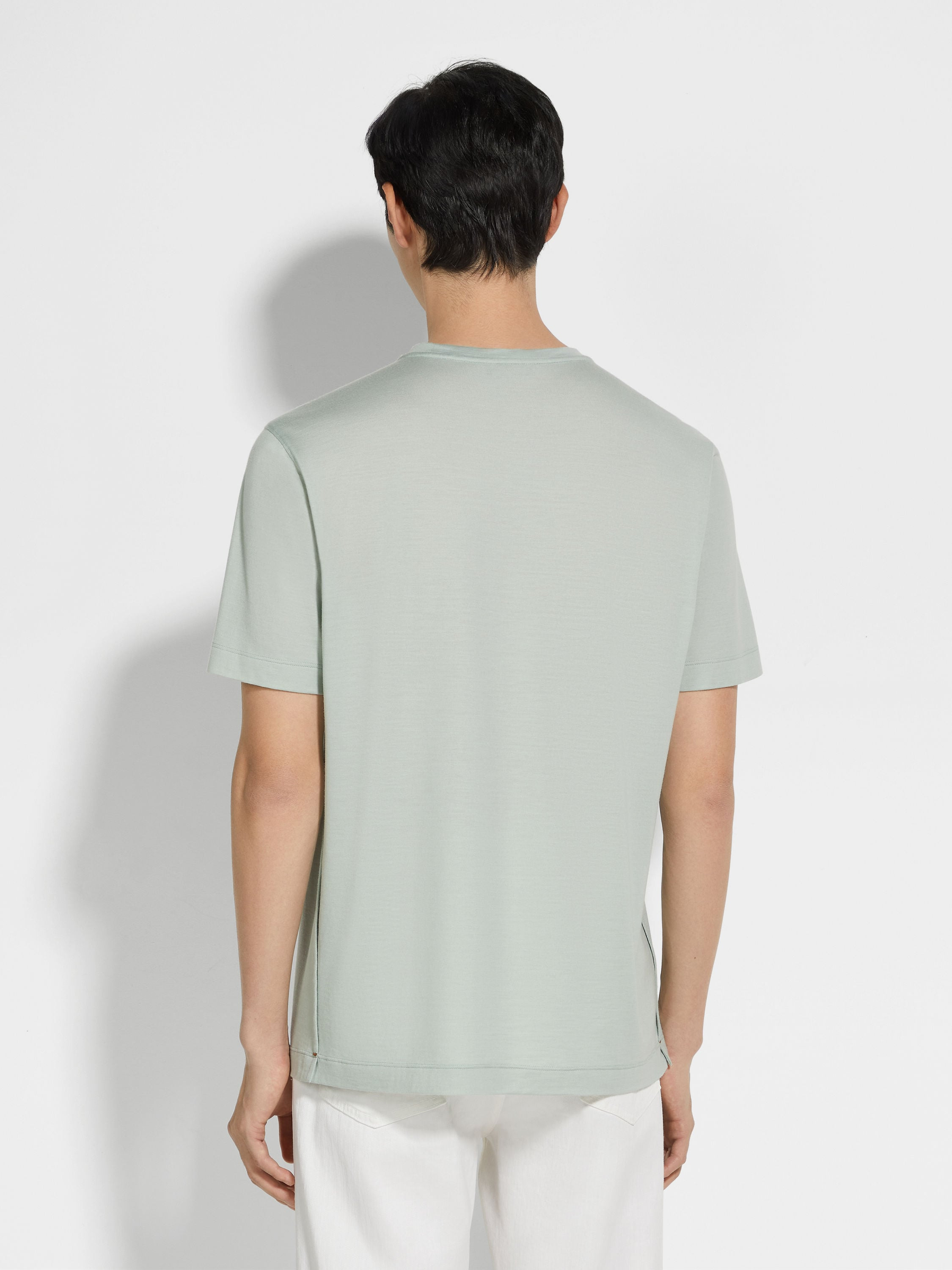 LIGHT SAGE GREEN VELLUS AUREUM T-SHIRT - 5