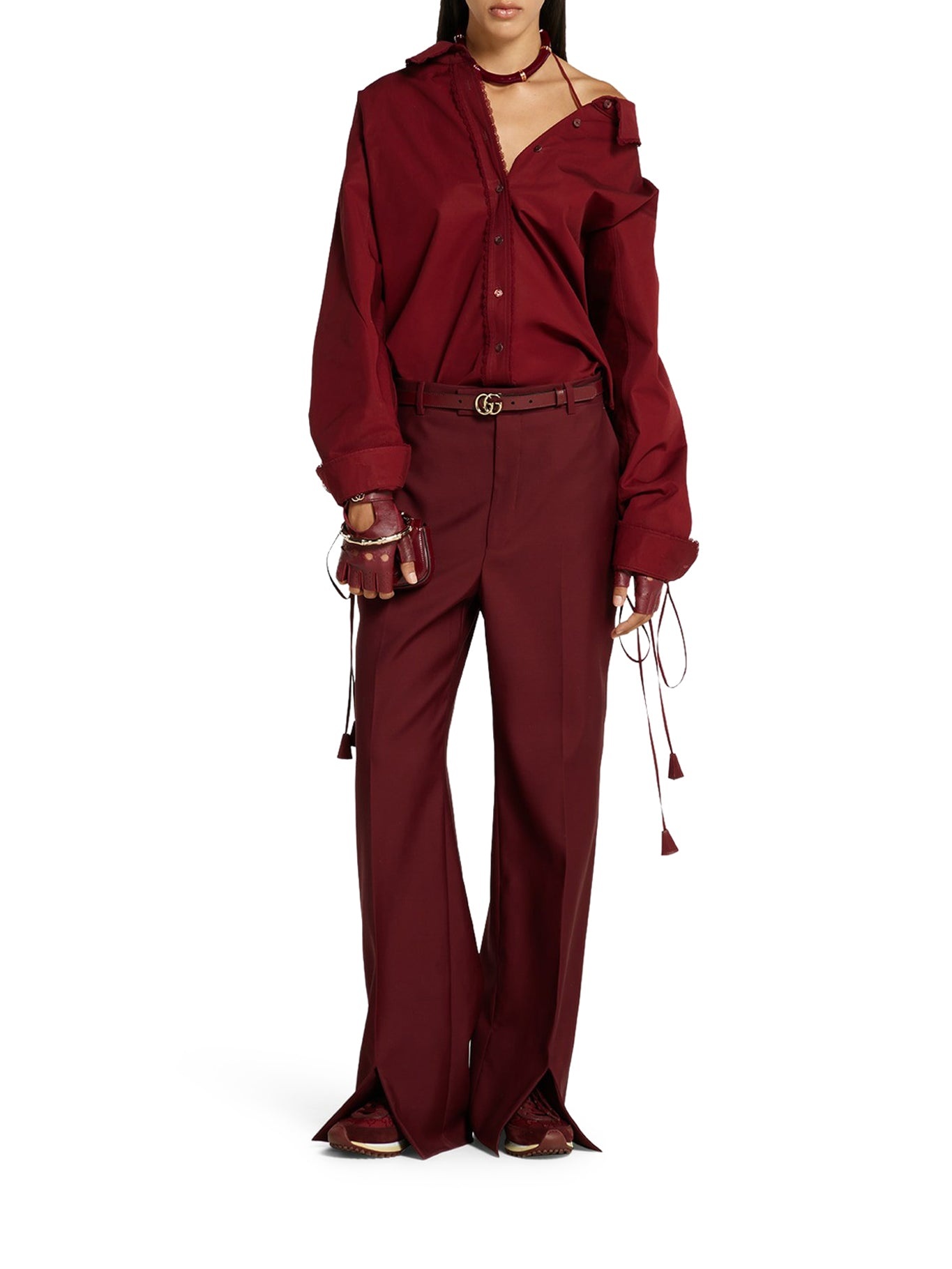 COTTON POPLIN SHIRT WITH LAYERS - 2