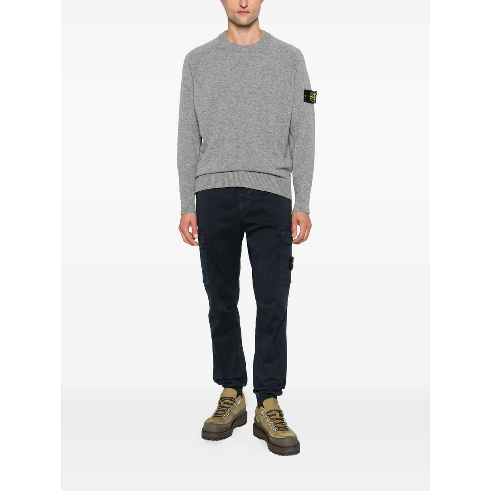 Stone Island Blue Trousers - Tapered Trousers Men - 3