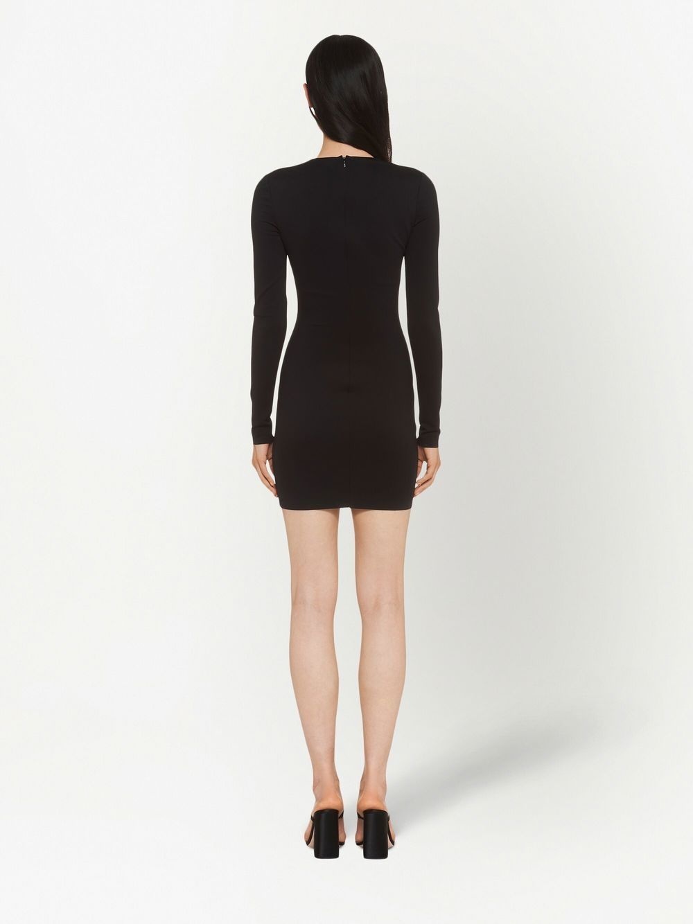 cut-out mini dress - 4