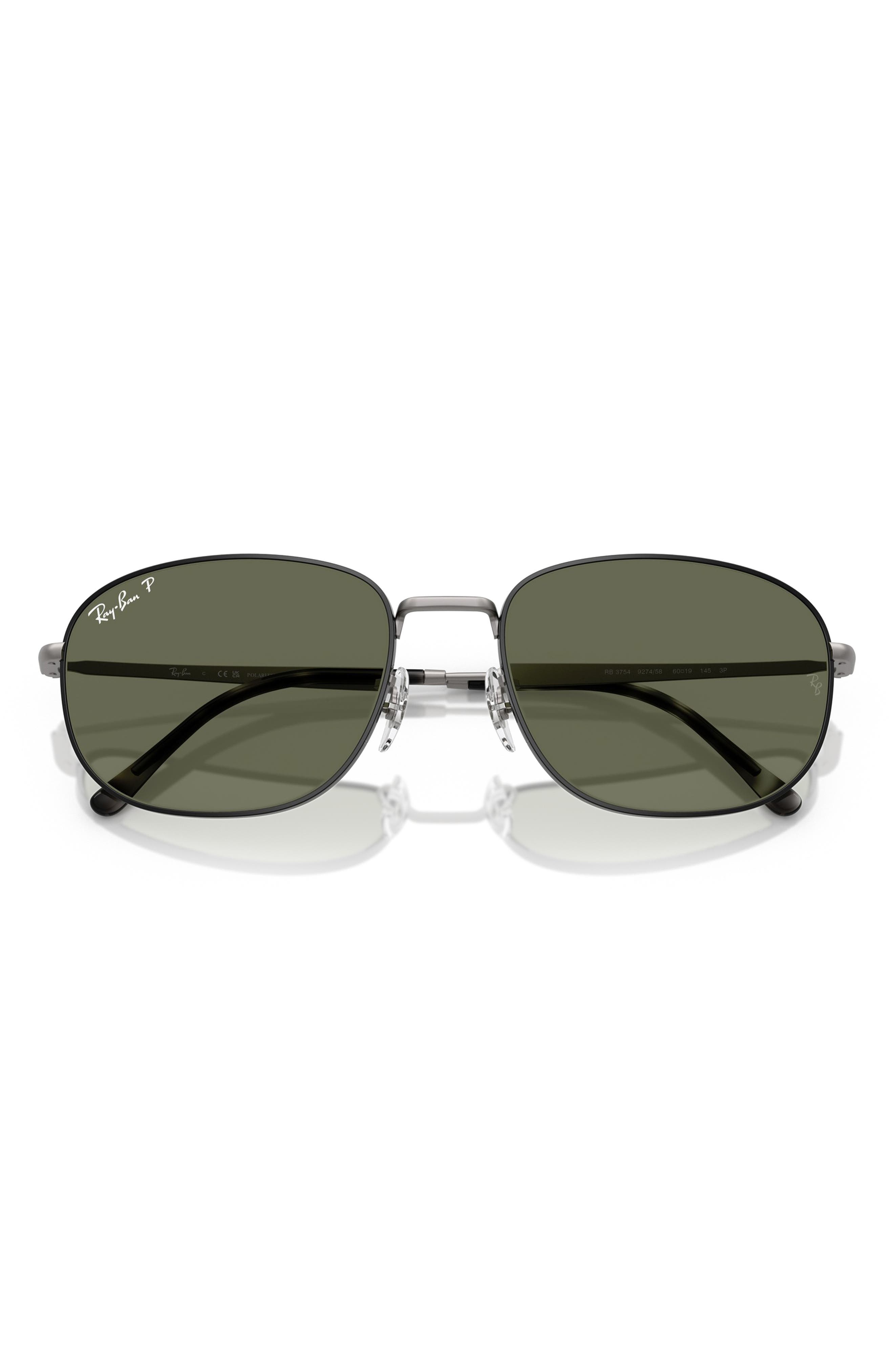 Ray-Ban 60mm Pillow Polarized Sunglasses in Gunmetal at Nordstrom - 4
