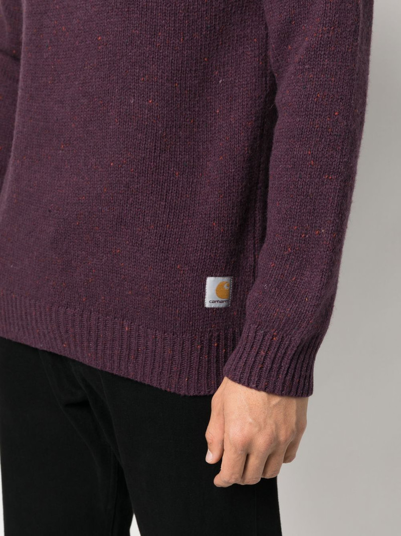 Anglistic speckled-knit jumper 5