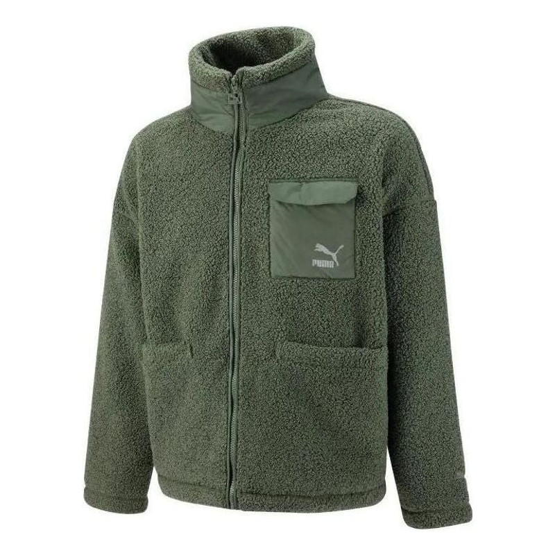 PUMA Patch Pocket Sherpa Jacket 'Green' 539570-64 - 1