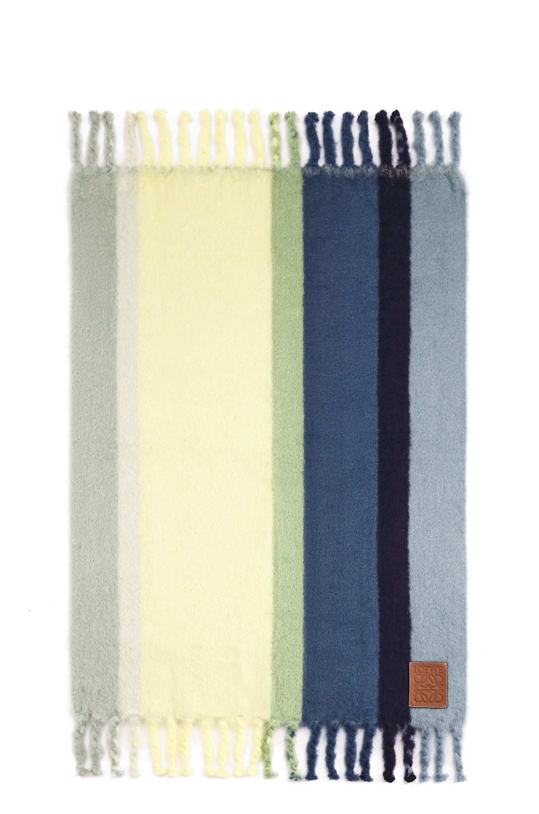 Stripe blanket in mohair and wool - 2