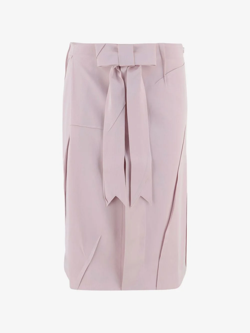 bow-detail midi skirt - 1