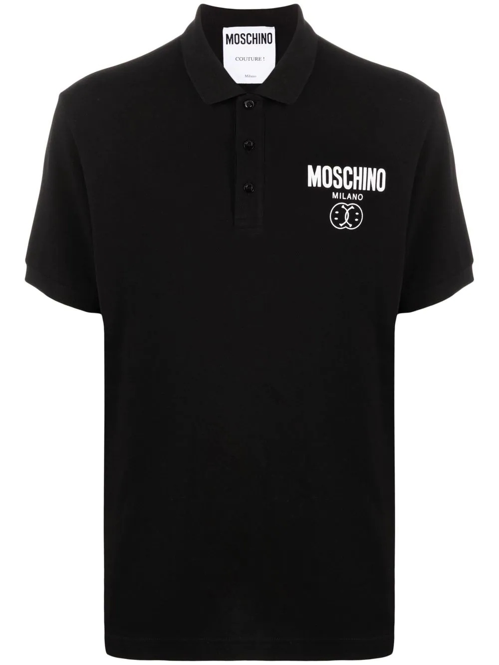 logo embroidered polo shirt - 1