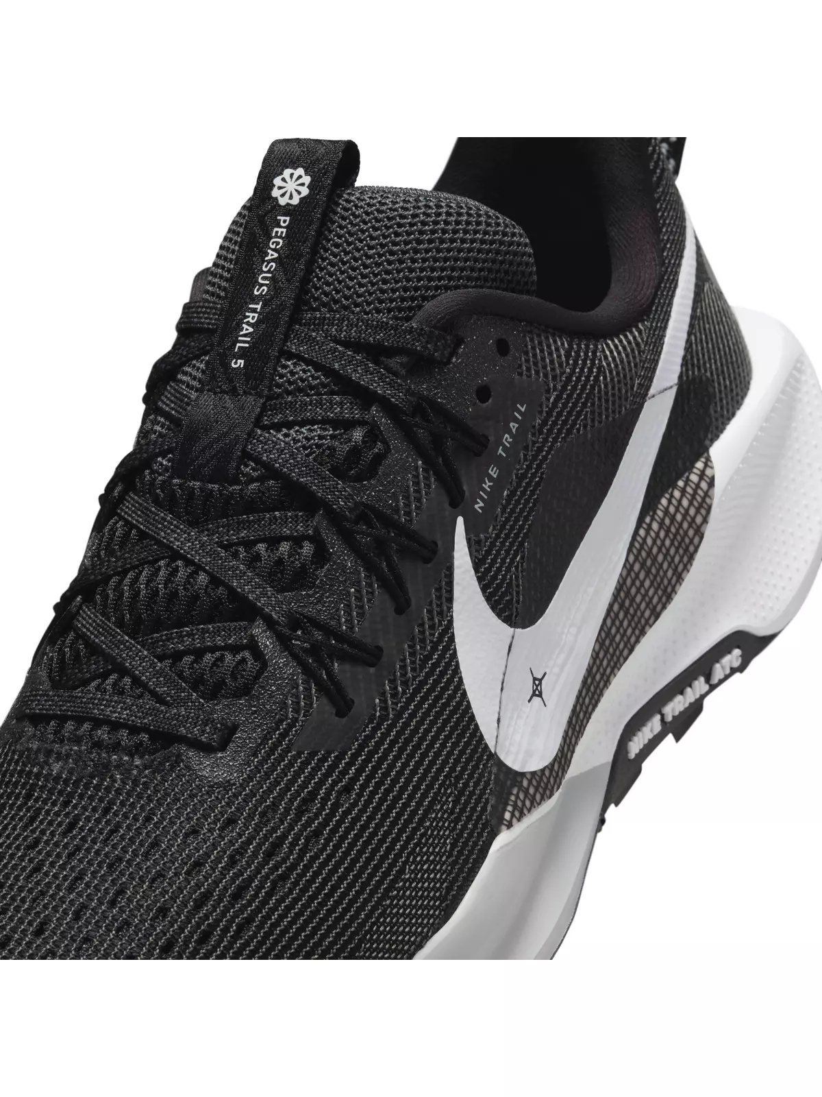 ReactX Pegasus Trail 5 "Black/Anthracite/Wolf Grey/White" Women's Trail Running Shoe - 7