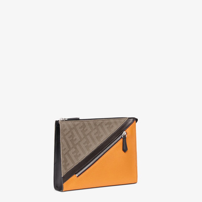 FENDI Brown canvas pochette outlook