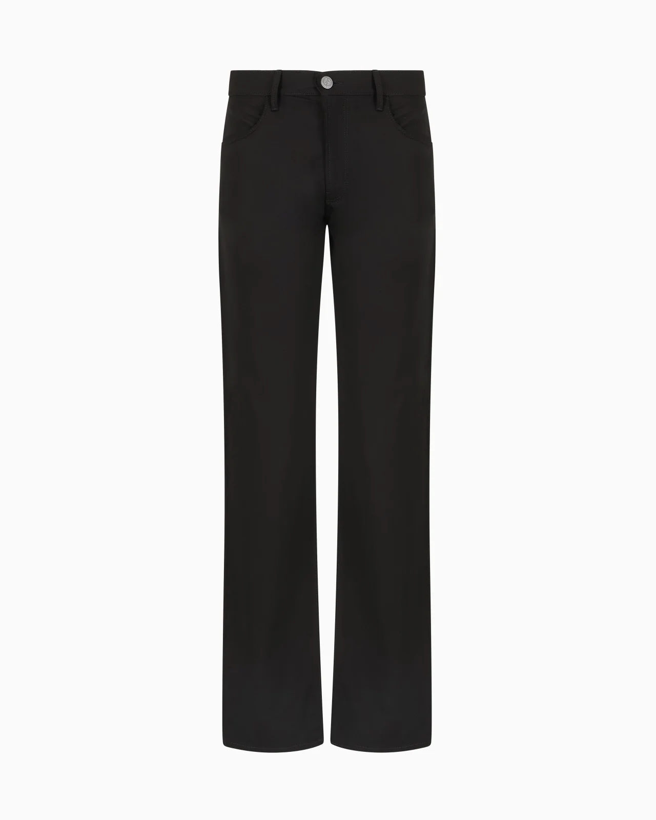 Five-pocket, regular-fit, virgin-wool trousers - 1