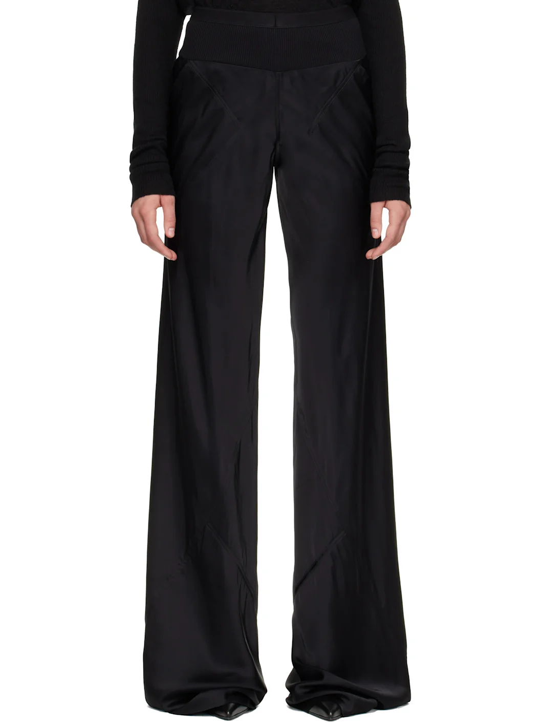 Black Tower Bias Trousers - 1