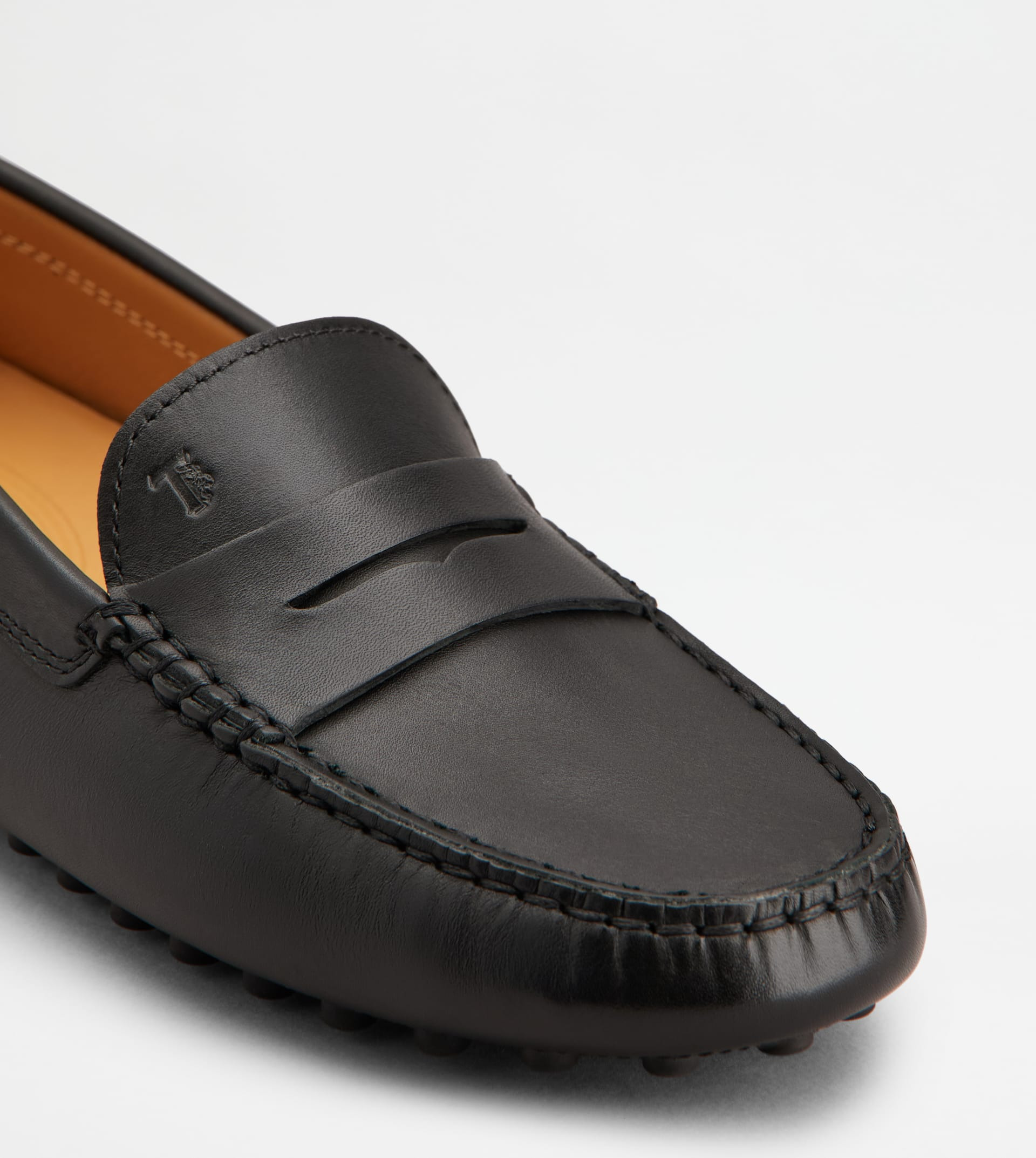 GOMMINO DRIVING SHOES IN LEATHER - BLACK - 6