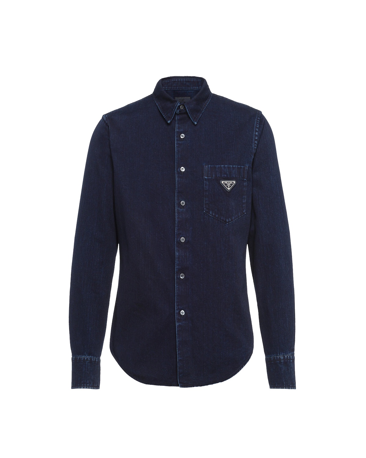 Dark indigo twill shirt - 1