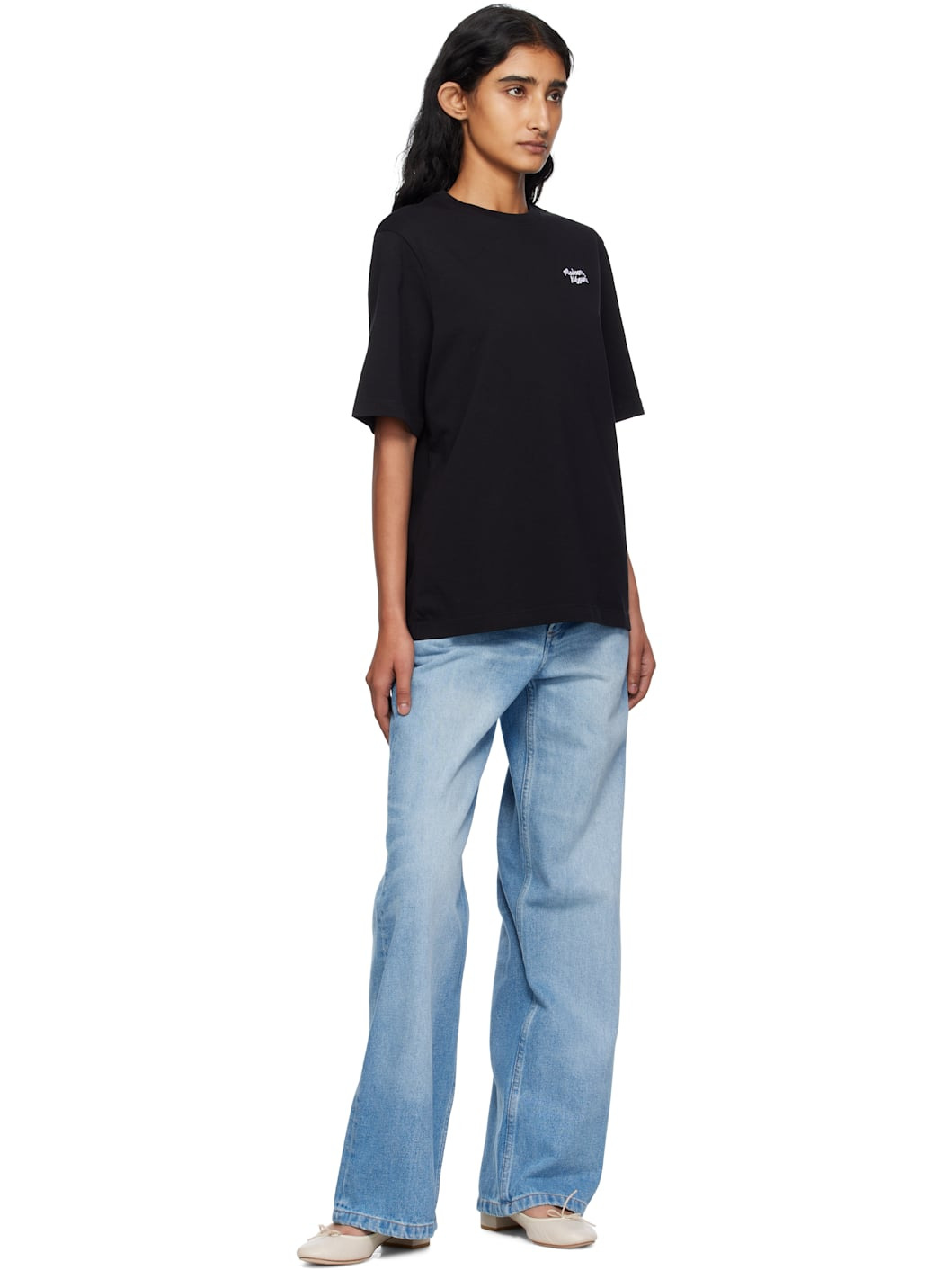 Black 'Maison Kitsuné' Handwriting Comfort T-shirt - 4