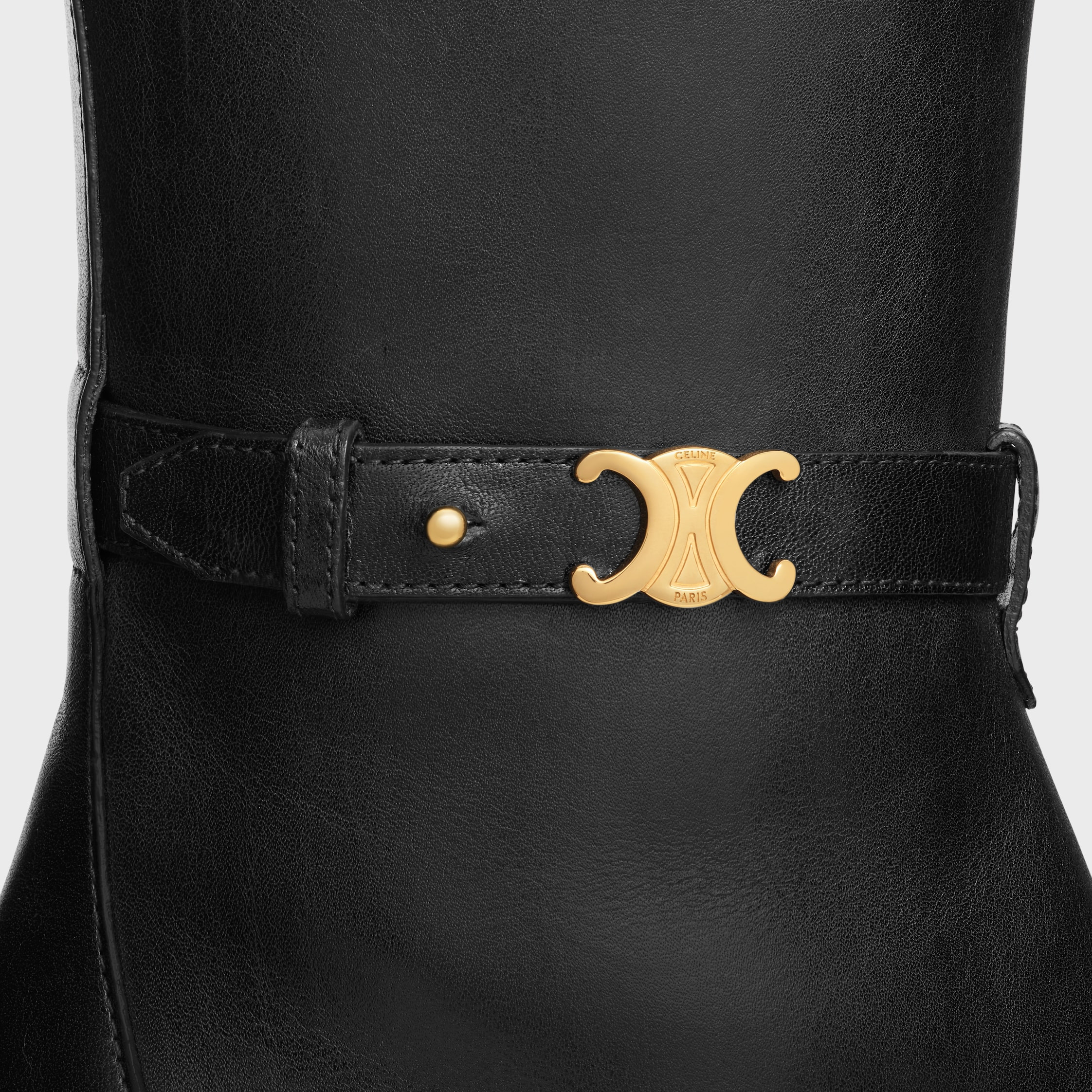 CELINE GARANCE TRIOMPHE STRAP BOOT IN CALFSKIN - 5