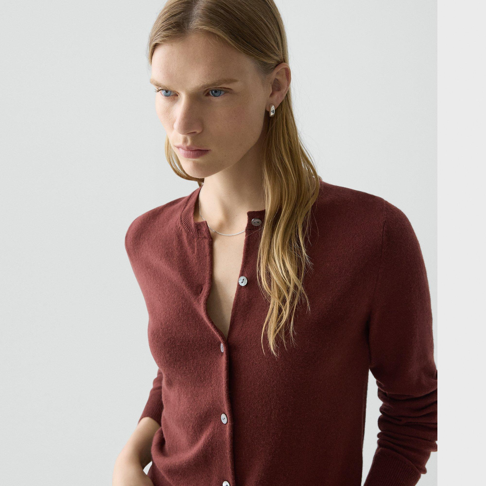 Crewneck Cardigan in Cashmere - 5