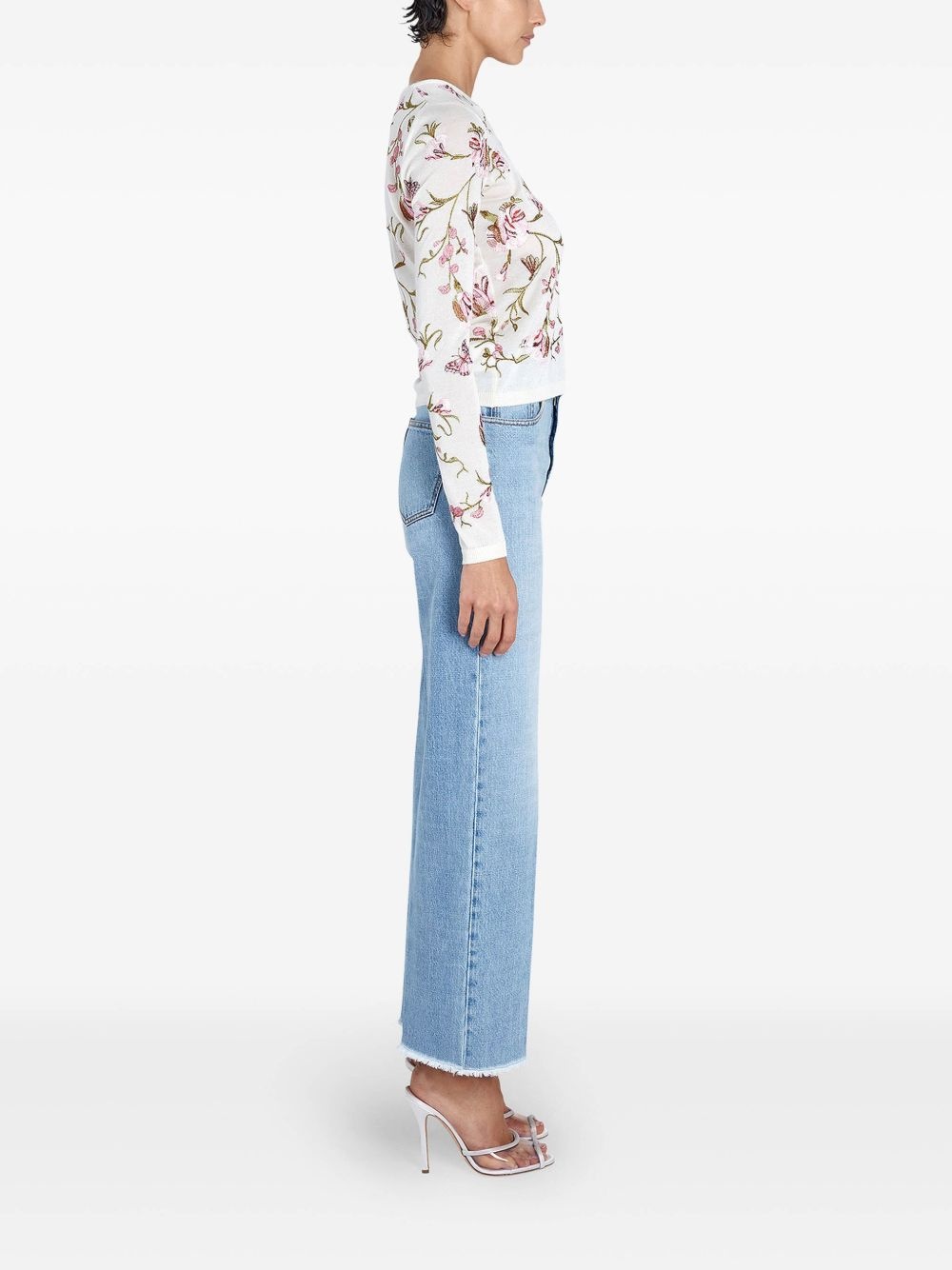 floral-intarsia sweater - 3