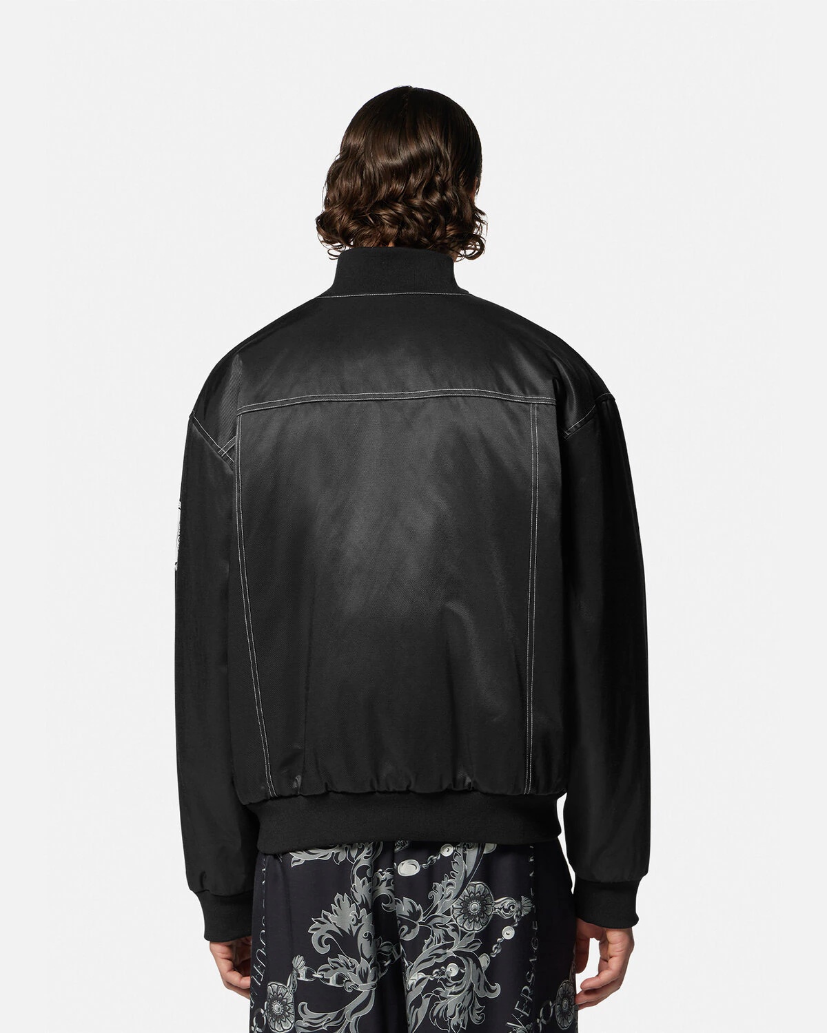 V-Emblem Bomber Jacket - 4