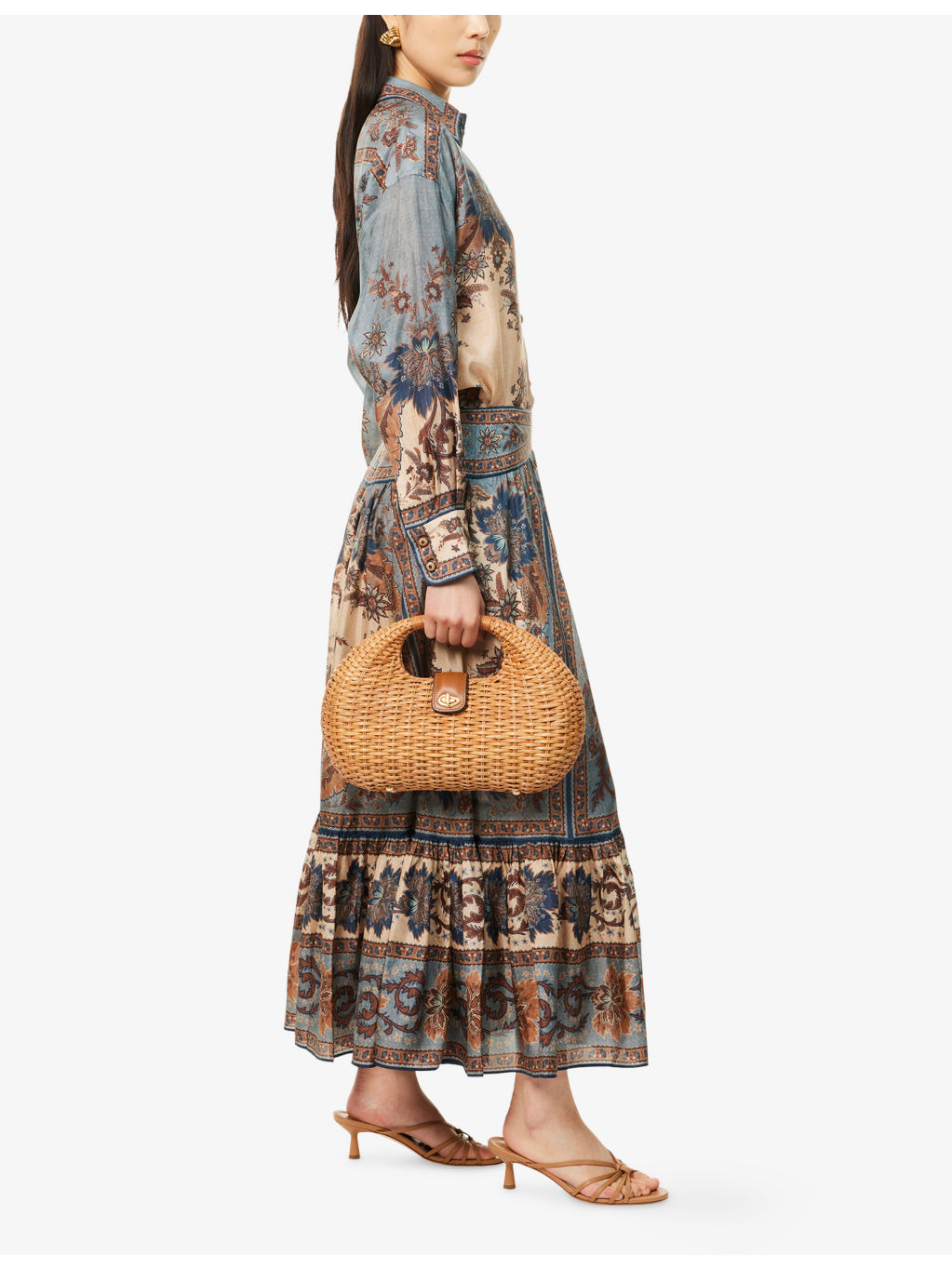 Ascension Tiered Silk Midi Skirt - 2