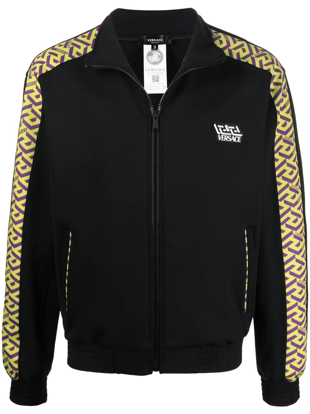 Greca-print track jacket - 1