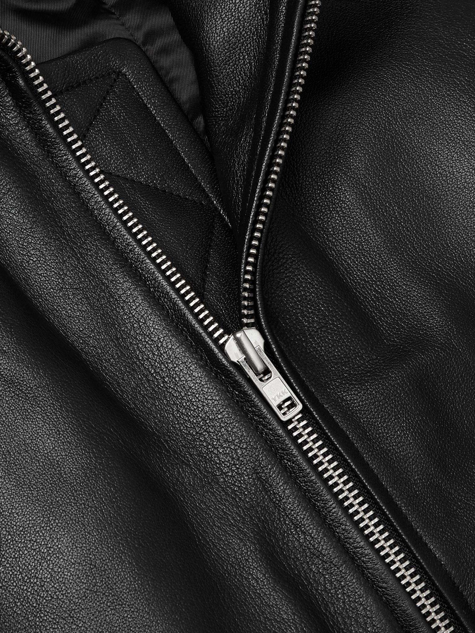 Chadwick Full-Grain Leather Jacket Black - 4