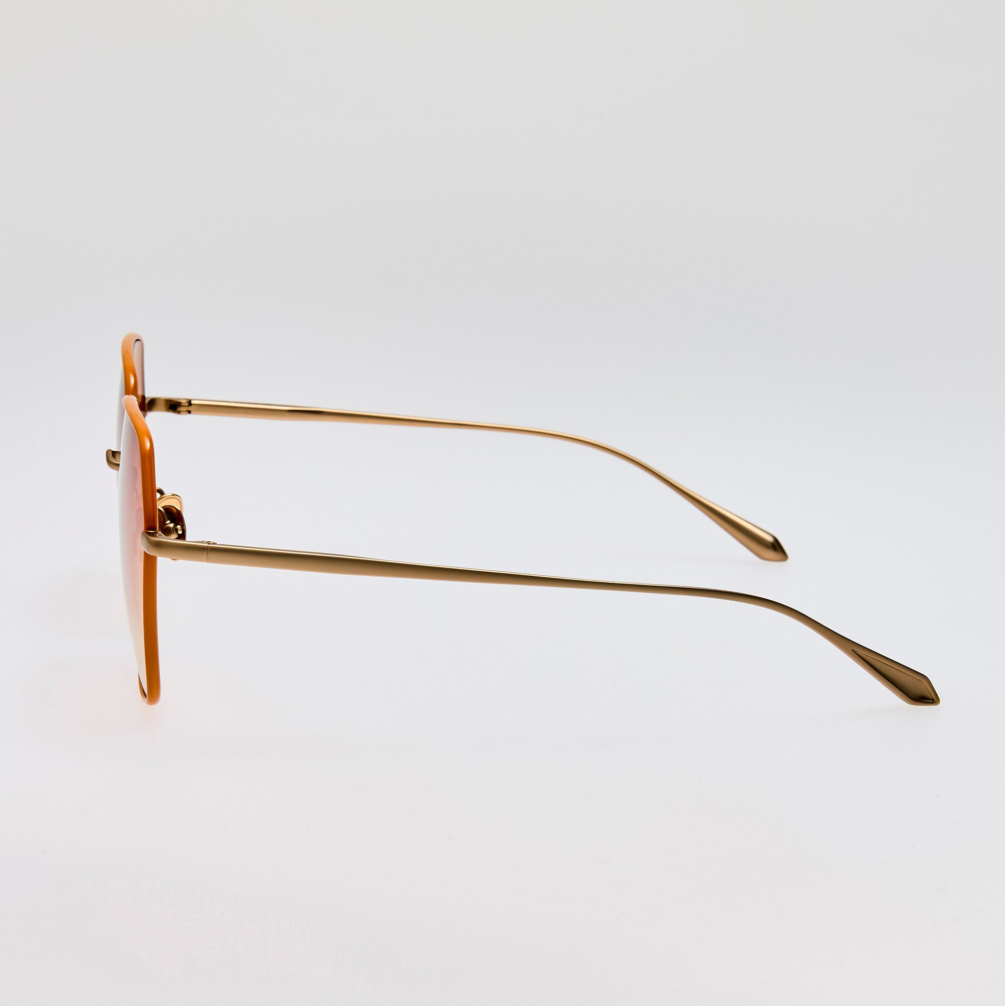 Darcie Sunglasses in Camel and Gold - 5