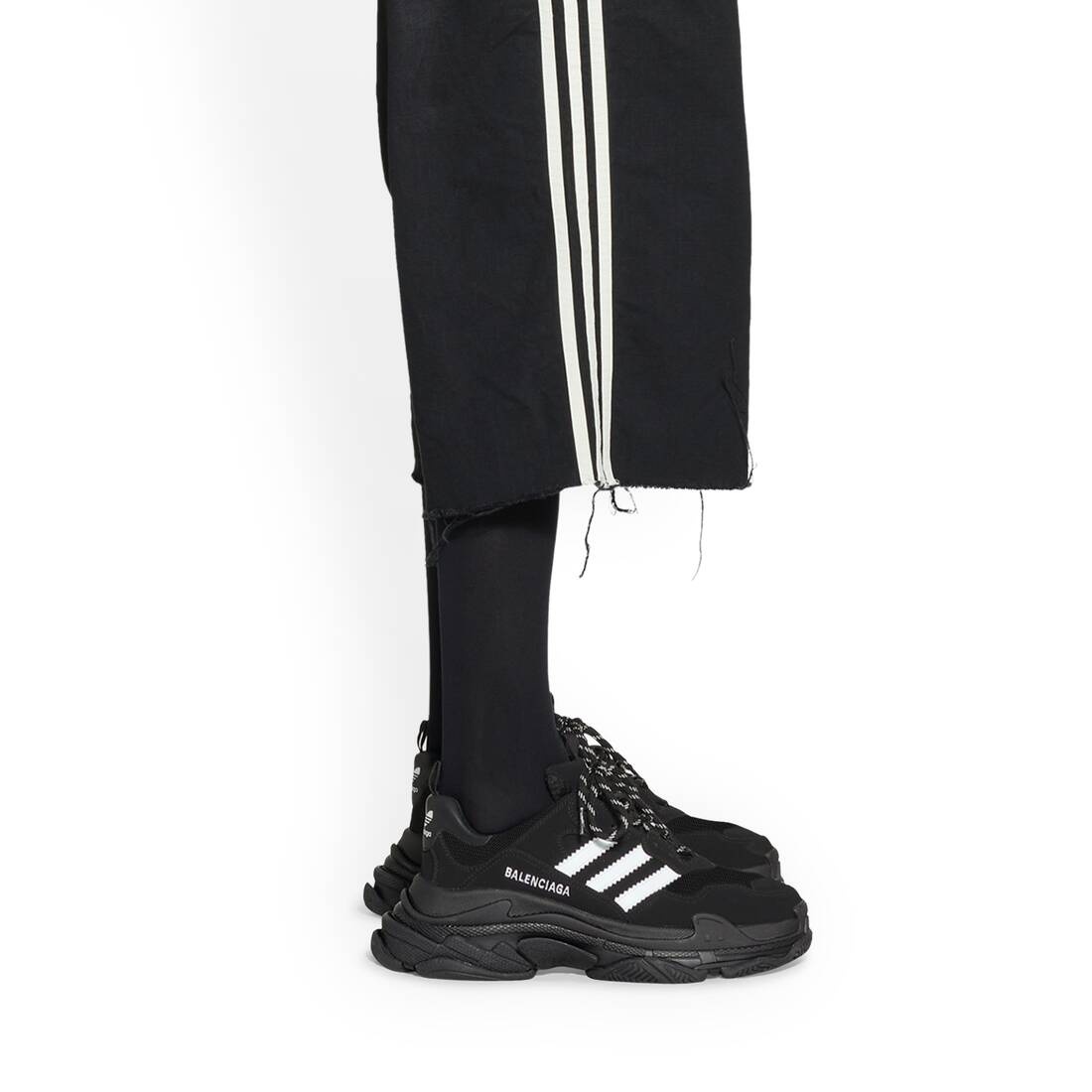 Men's Balenciaga / Adidas Triple S Sneaker in Black - 10