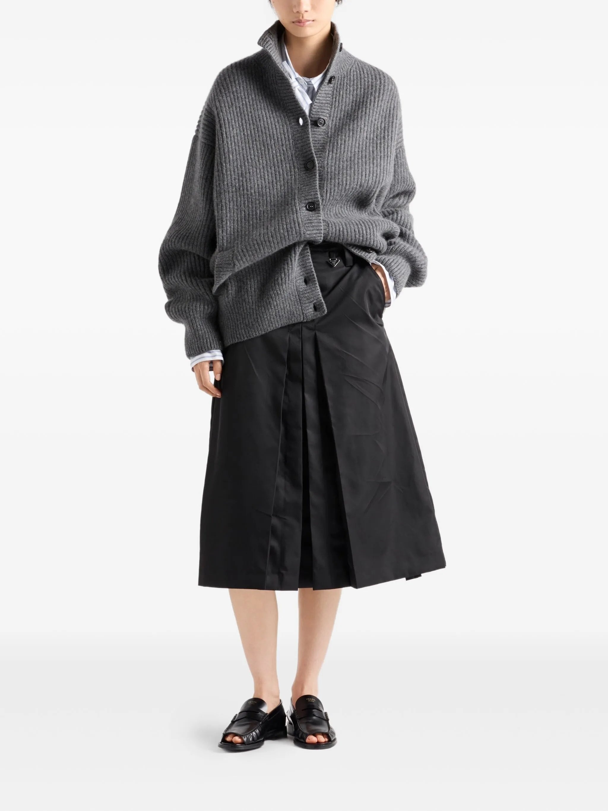 Prada Flared Re-Nylon Skirt - 4