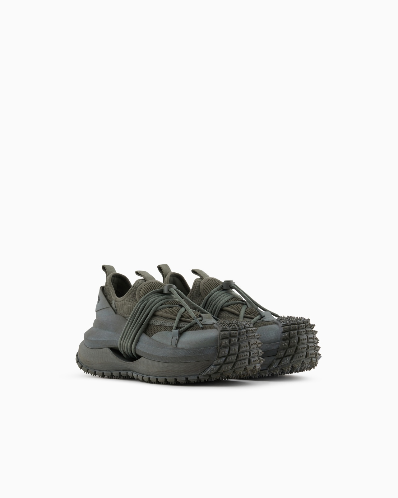 MESH SNEAKERS WITH RUBBER DETAILS AND DRAWSTRING - 2