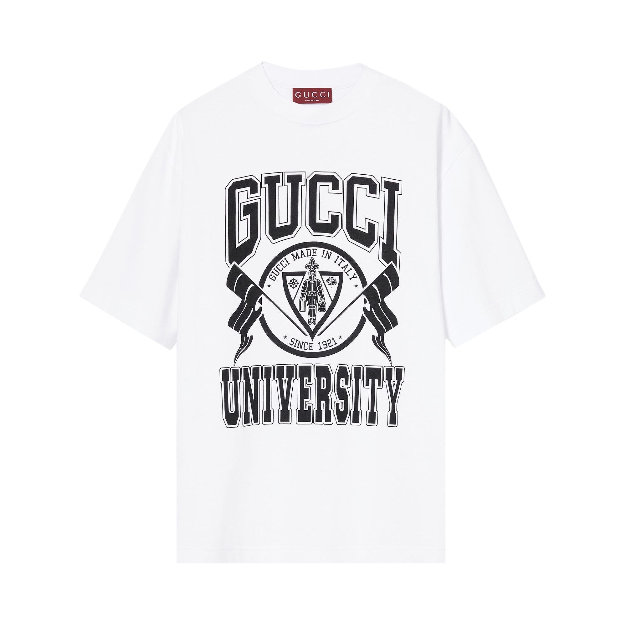 Gucci Printed Jersey T-Shirt 'White' - 1