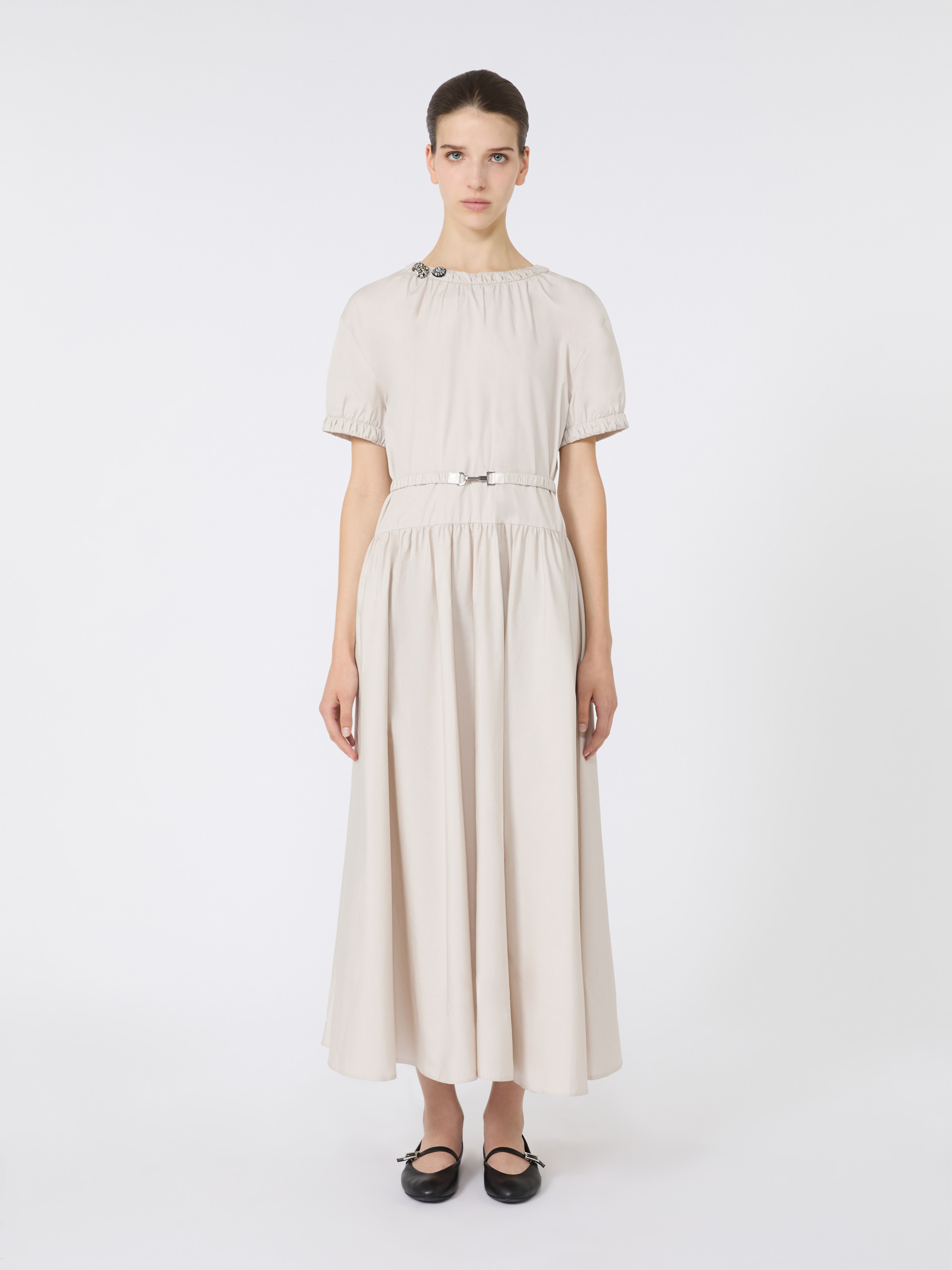 TERRY Cotton poplin dress - 3
