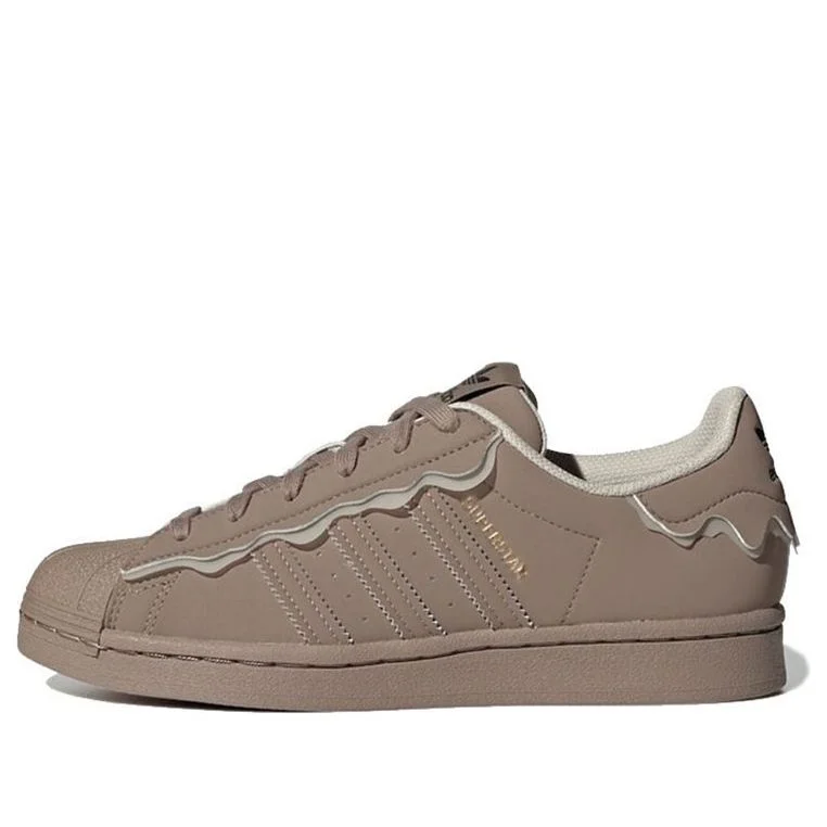 (WMNS) adidas originals Superstar 'Light Grey Brown' GW4440 - 1