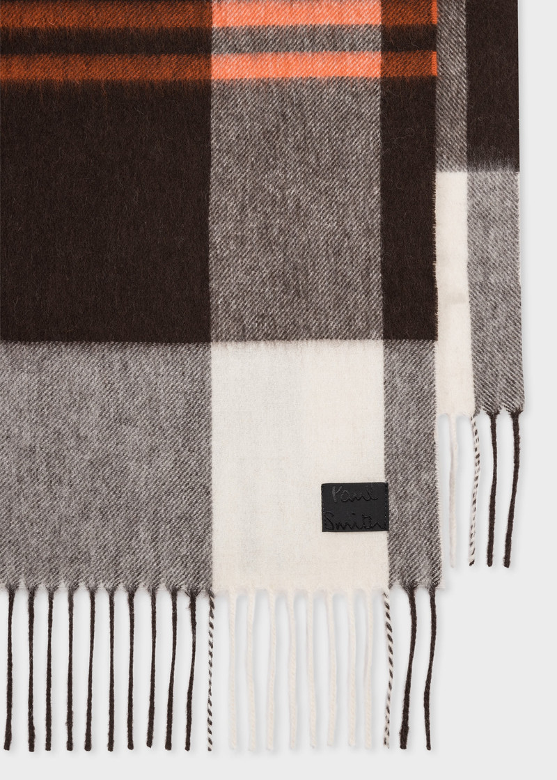 Paul Smith Lambswool Oversized Check Scarf outlook