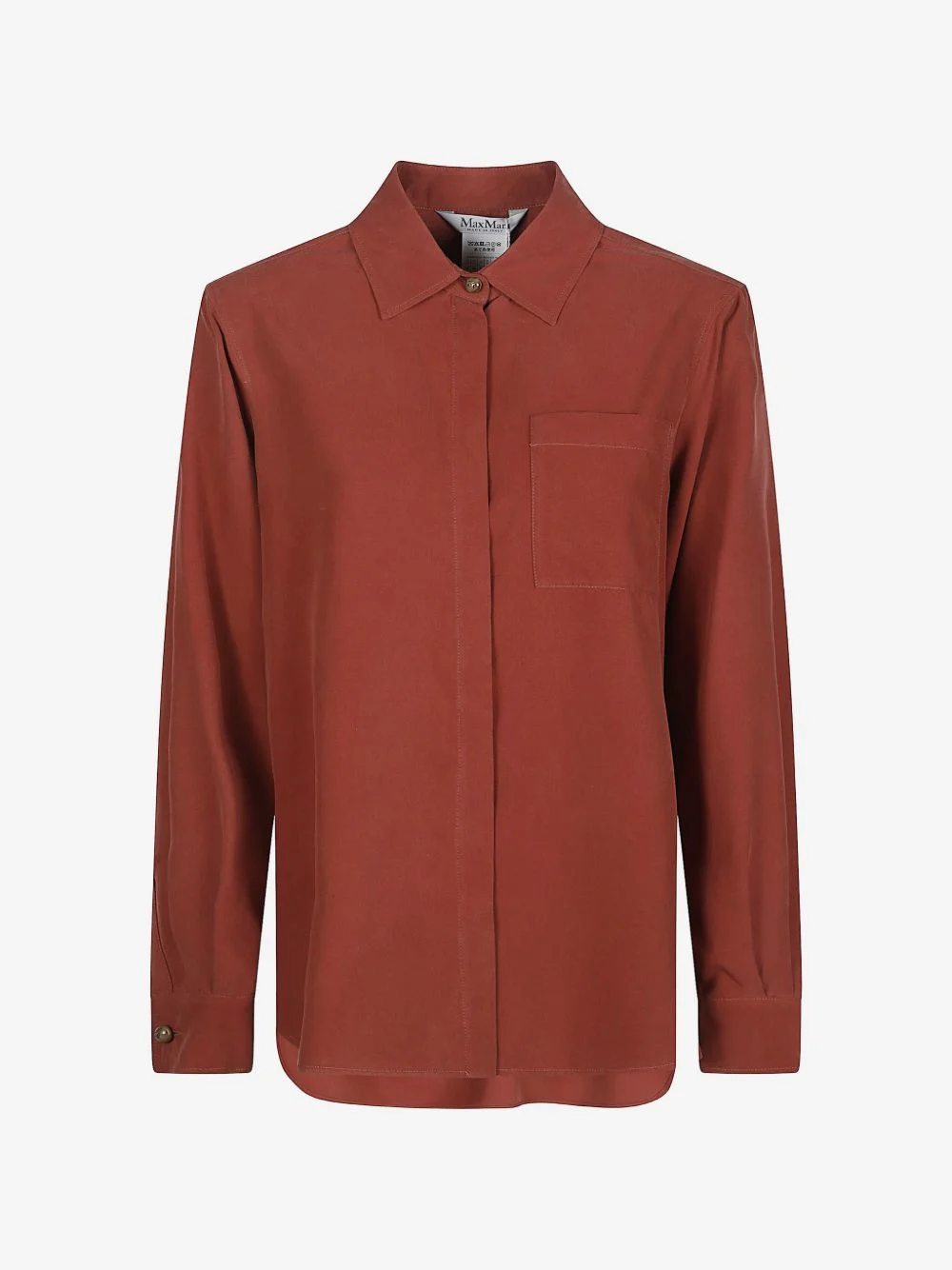 logo-plaque chest-pocket shirt - 1