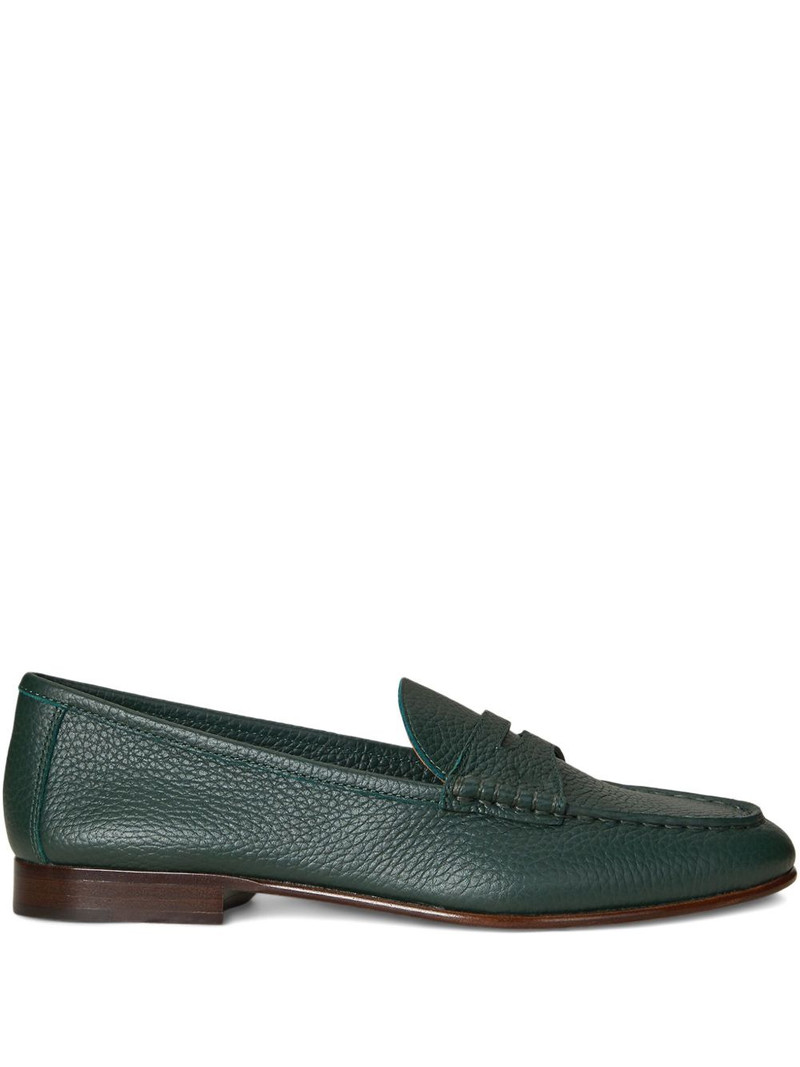 pebble leather loafers 1