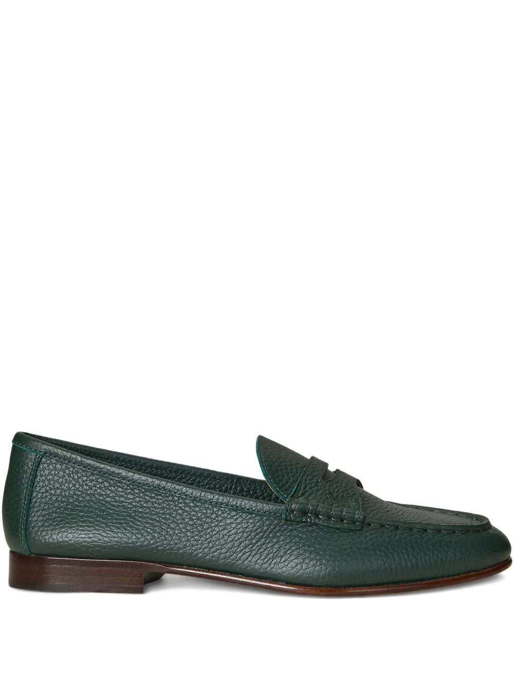 pebble leather loafers - 1