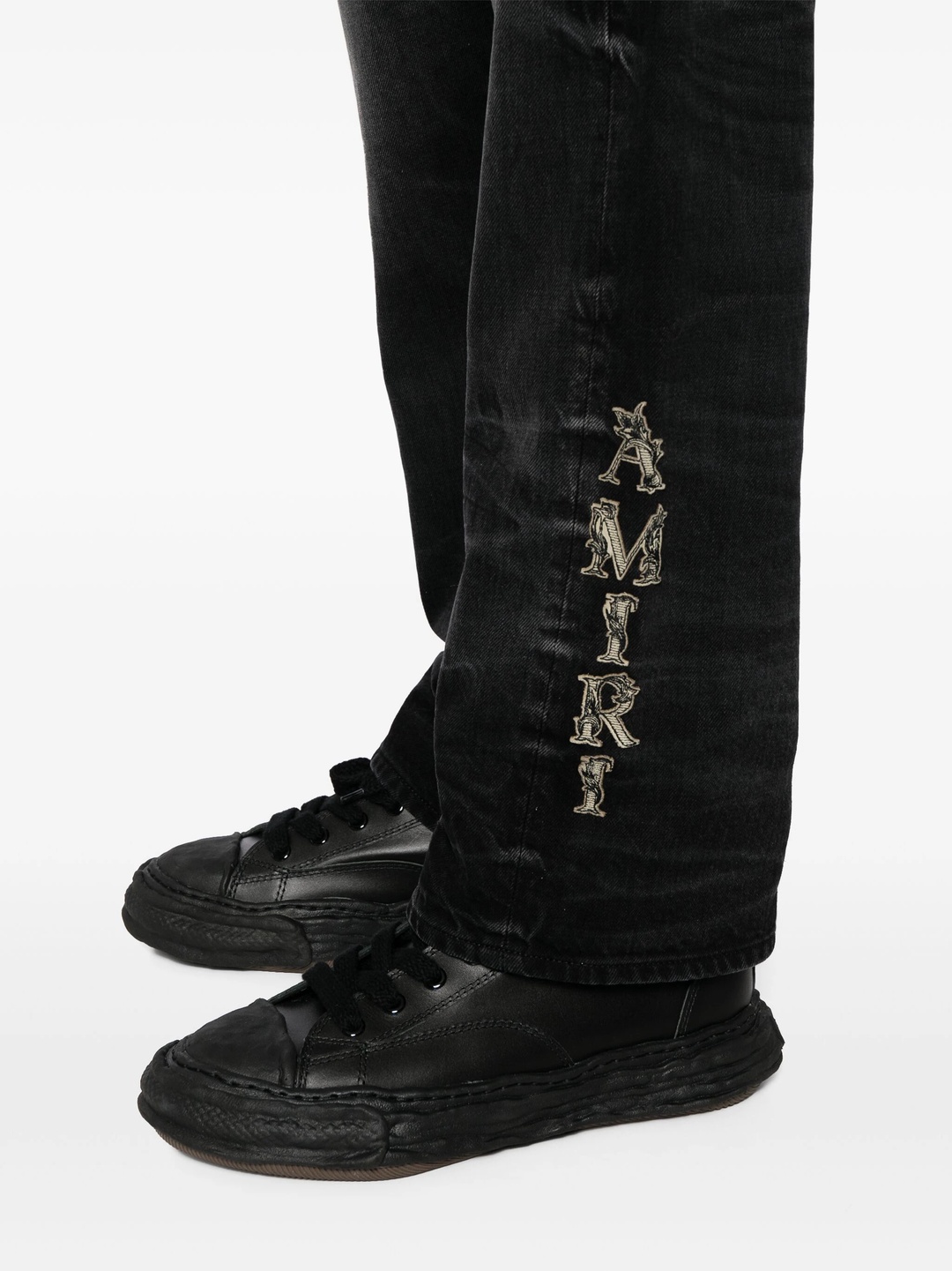 Baroque Logo Straight Jean - 5