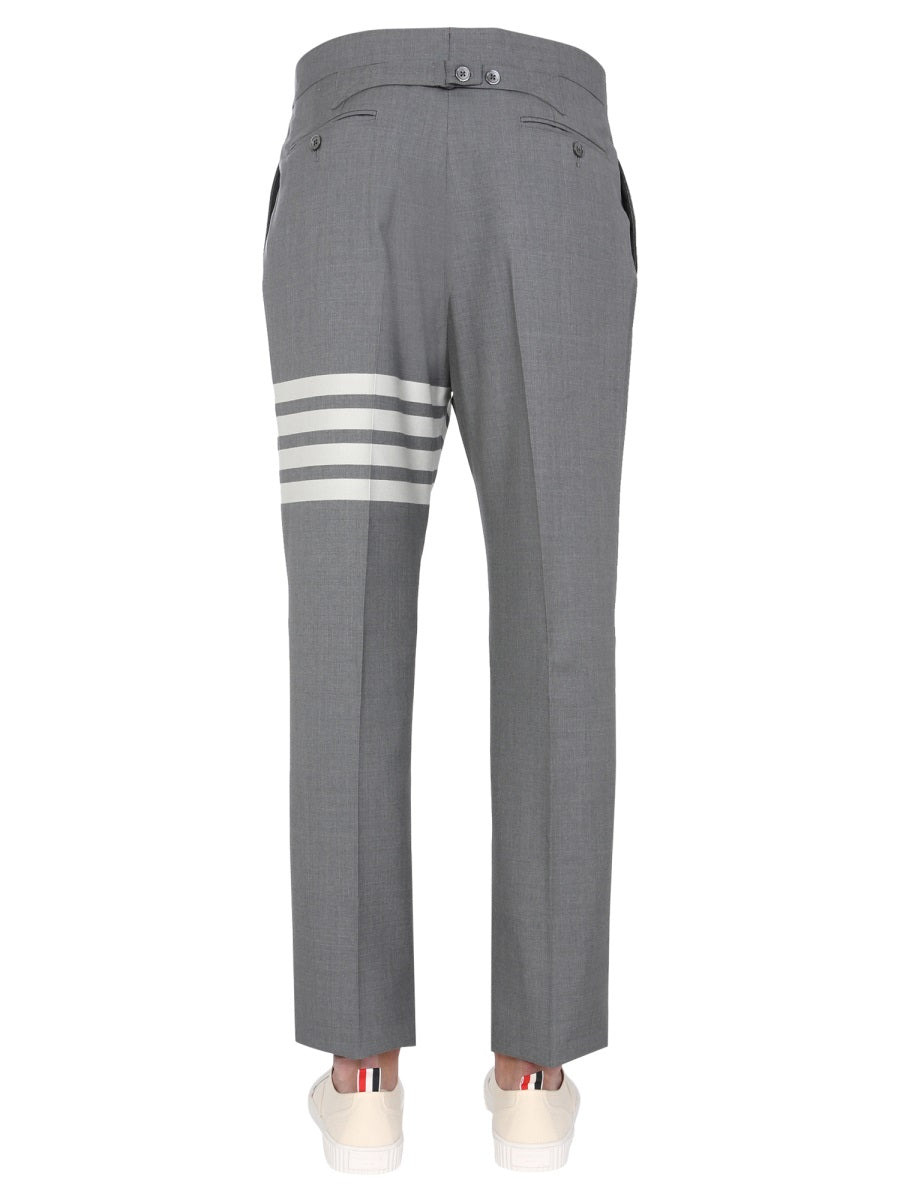 Thom Browne Men Classic Pants With Martingale - 4