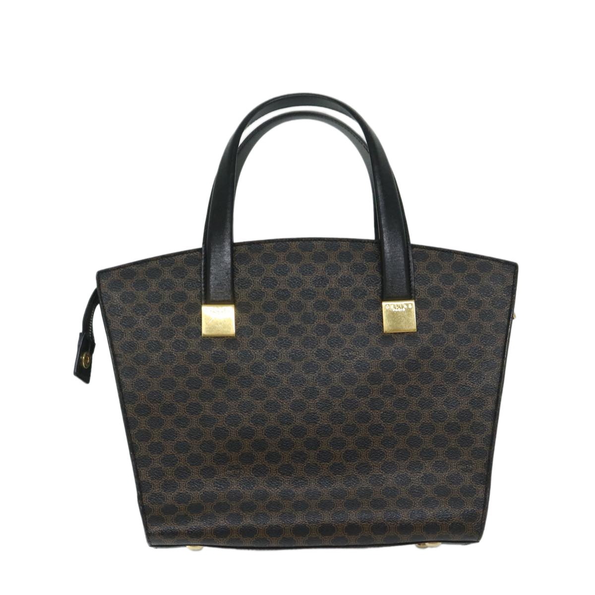 CELINE Macadam Canvas Hand Bag Pvc Black - 2